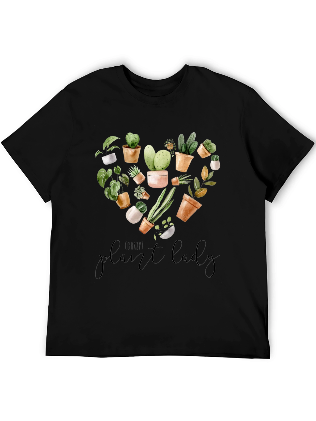 Plant Lady Graphic Tee -  Botanical Heart Design