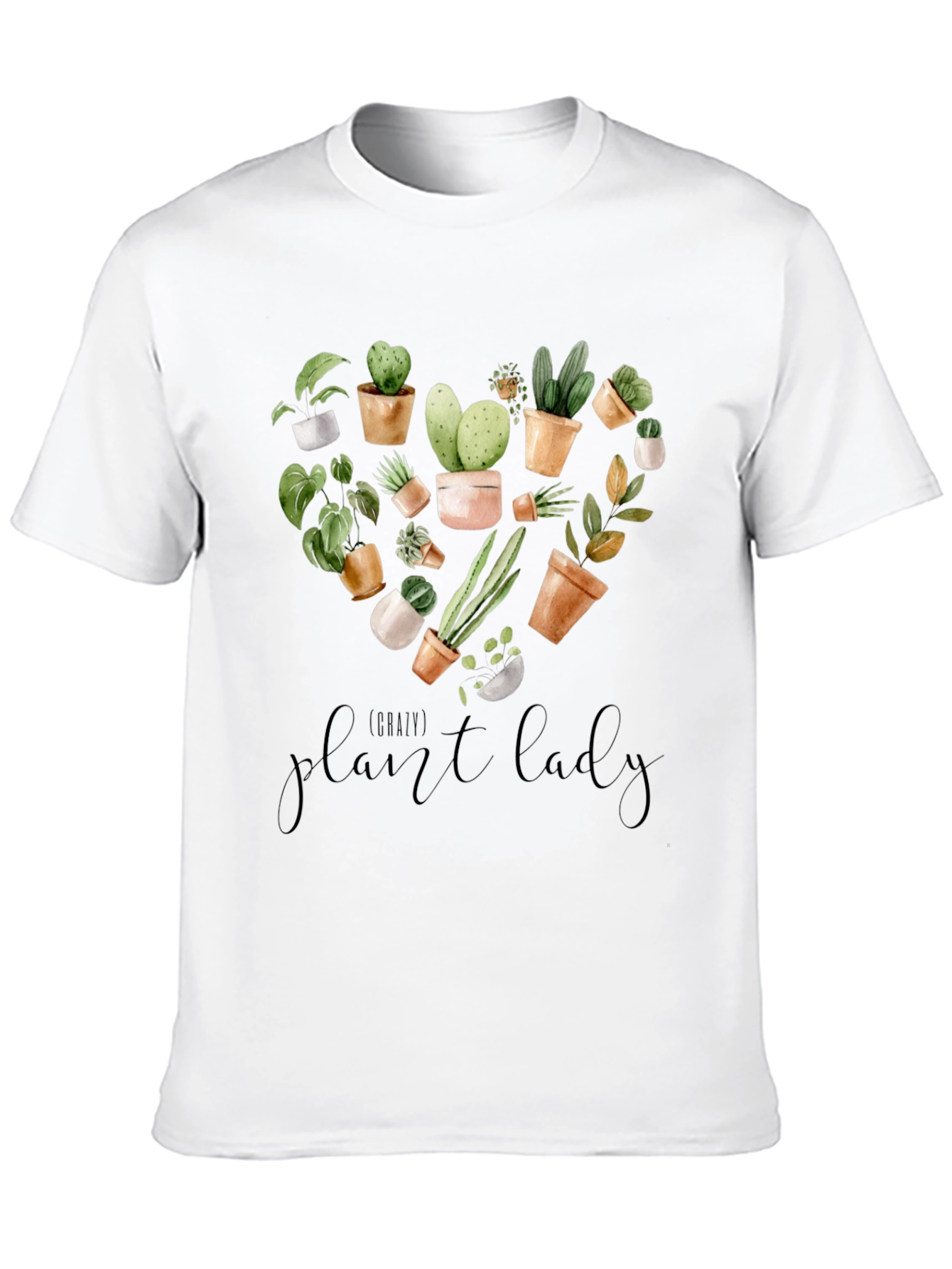 Plant Lady Graphic Tee -  Botanical Heart Design