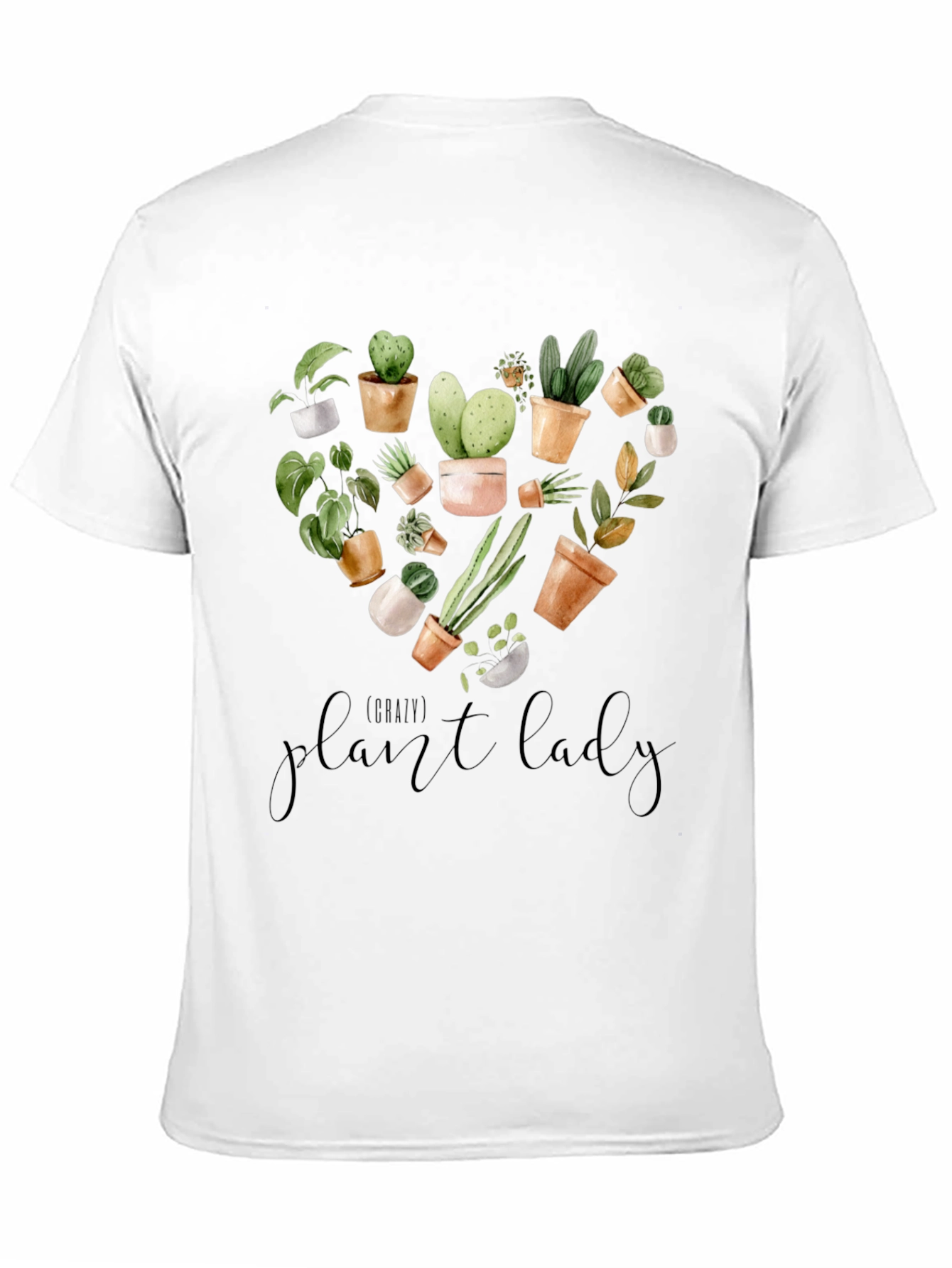 Plant Lady Graphic Tee -  Botanical Heart Design