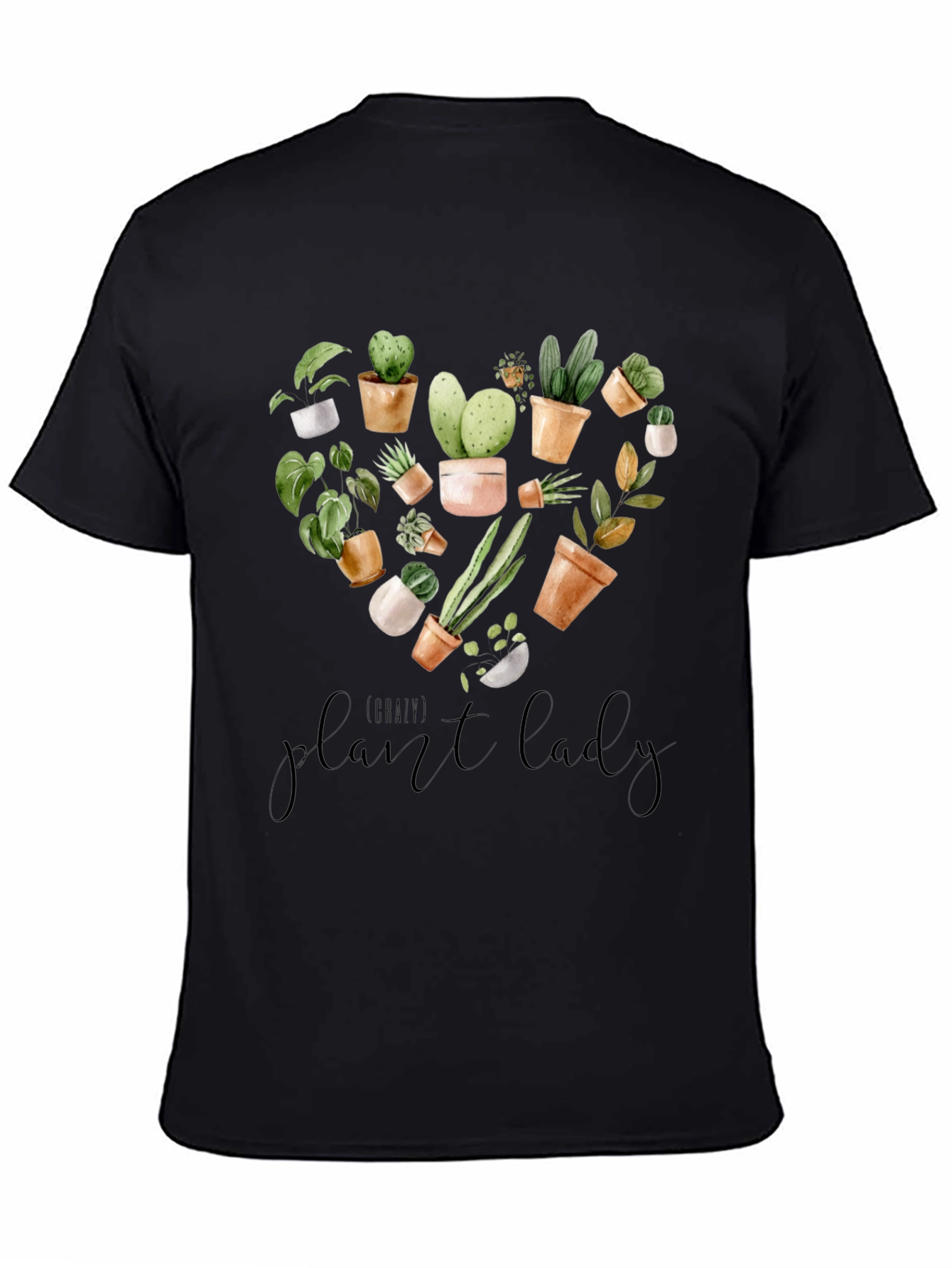 Plant Lady Graphic Tee -  Botanical Heart Design