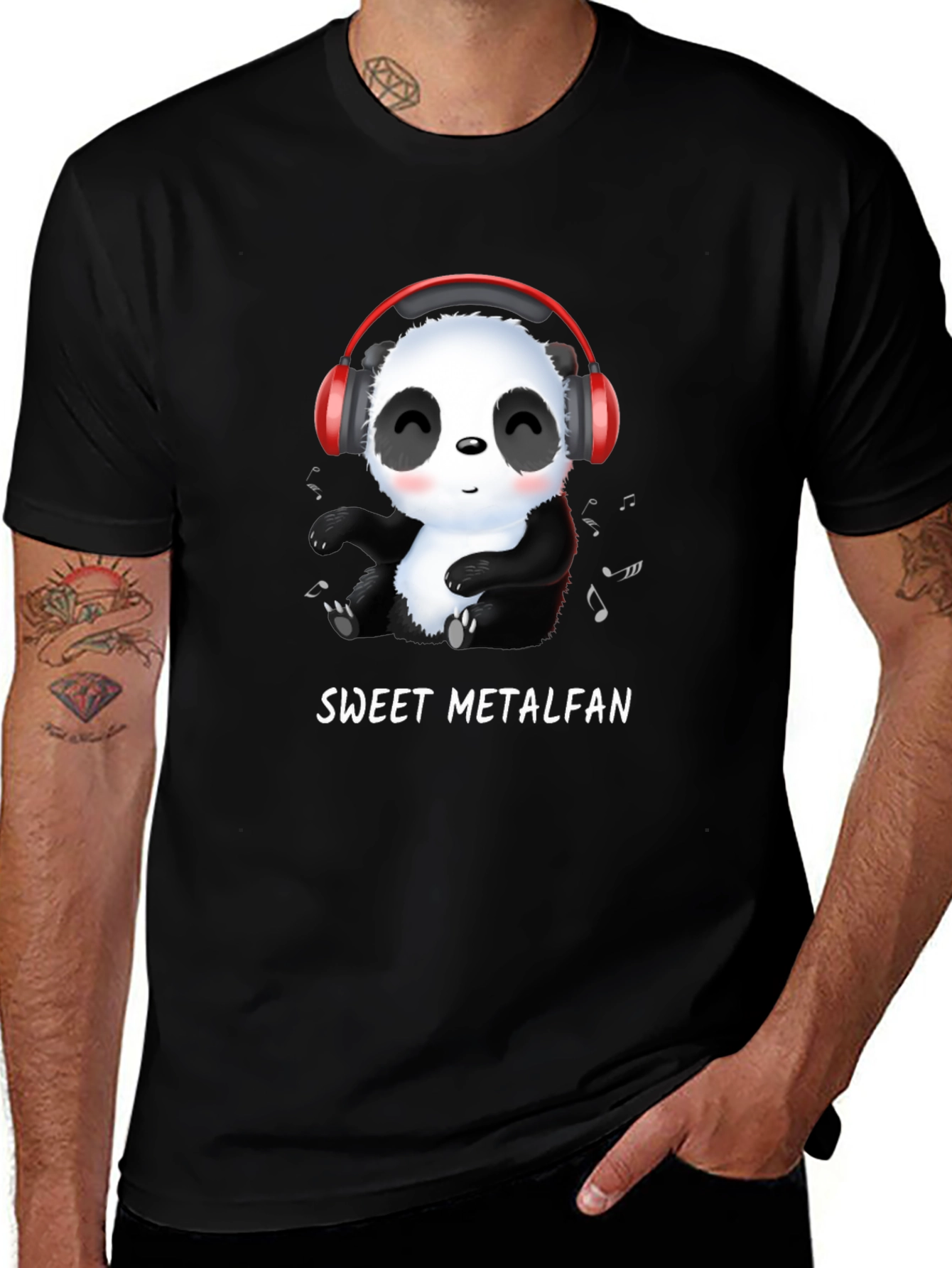 Sweet Metalfan Panda T-Shirt