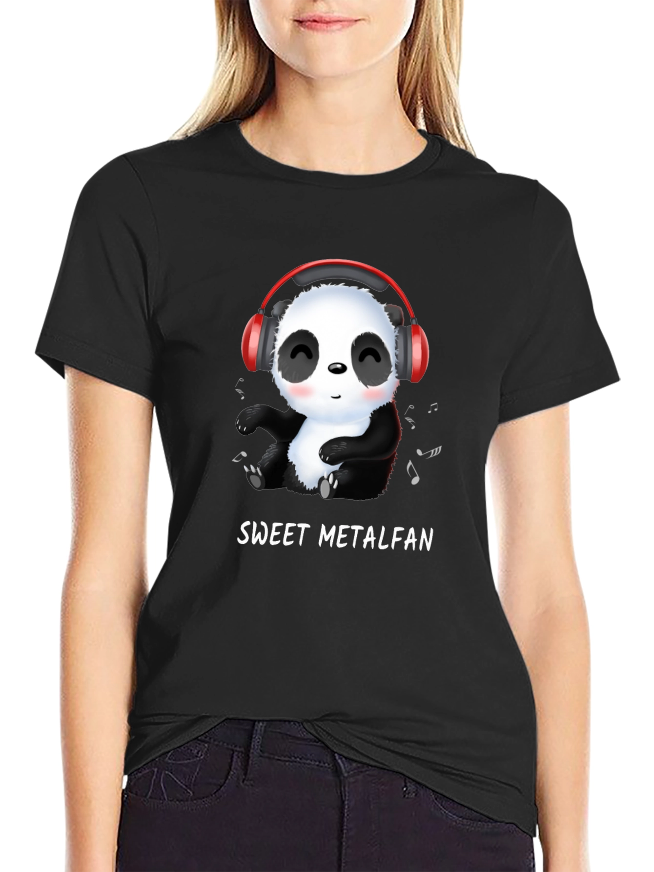 Sweet Metalfan Panda T-Shirt