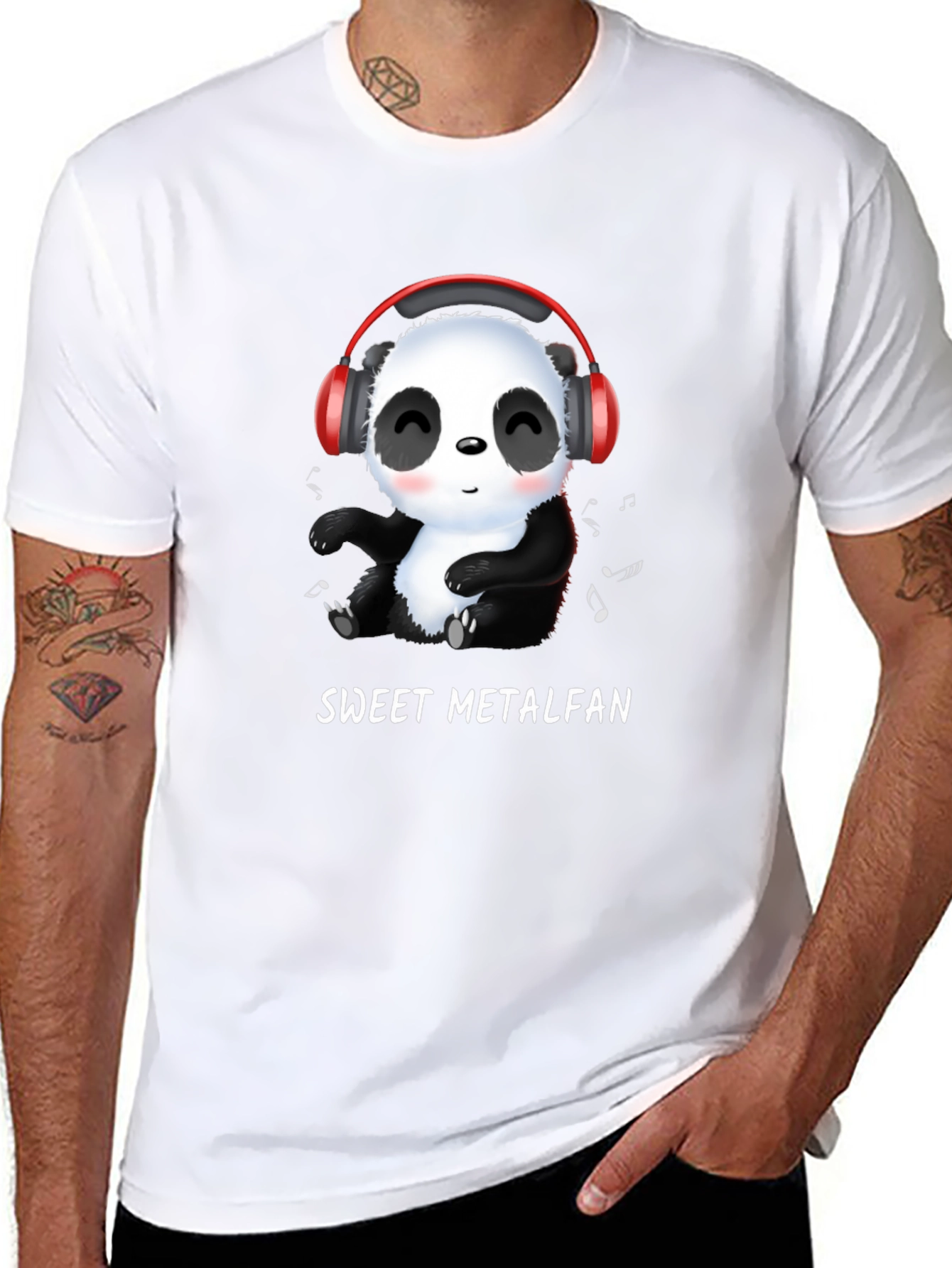 Sweet Metalfan Panda T-Shirt