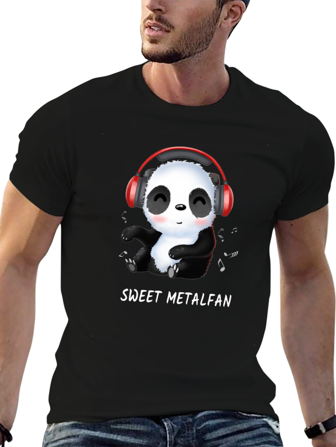 Sweet Metalfan Panda T-Shirt