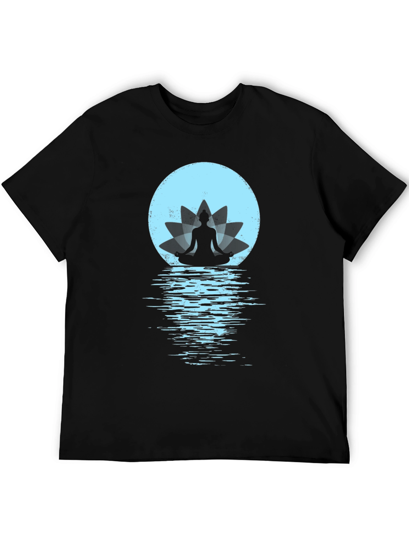 Zen Lotus Meditation T-Shirt - Relaxed Fit