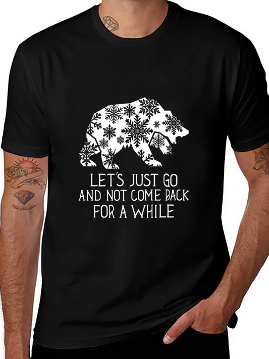 Bear Snowflake Graphic Tee - Lets Just Go