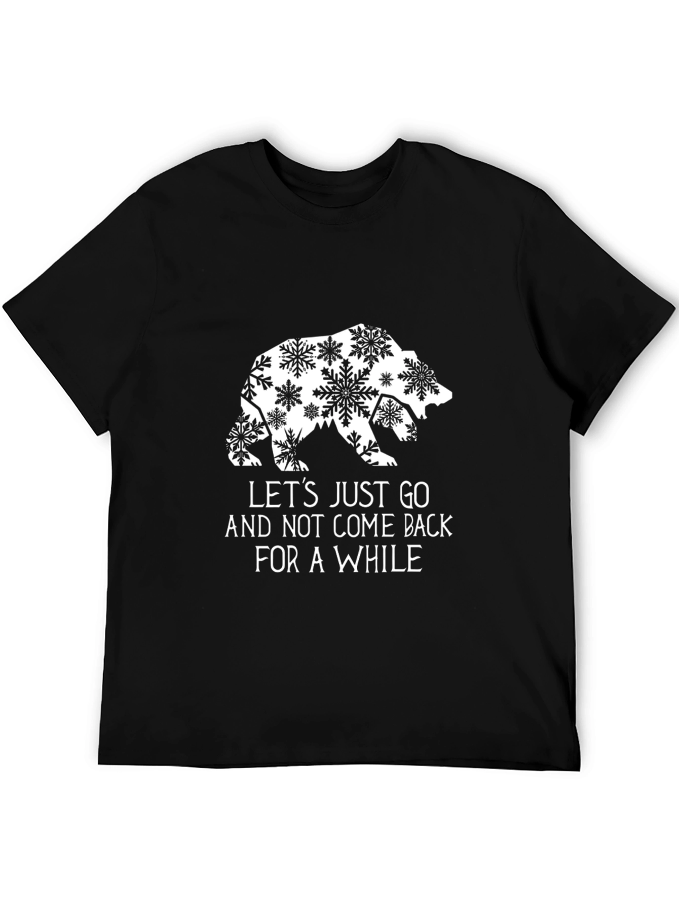 Bear Snowflake Graphic Tee - Lets Just Go
