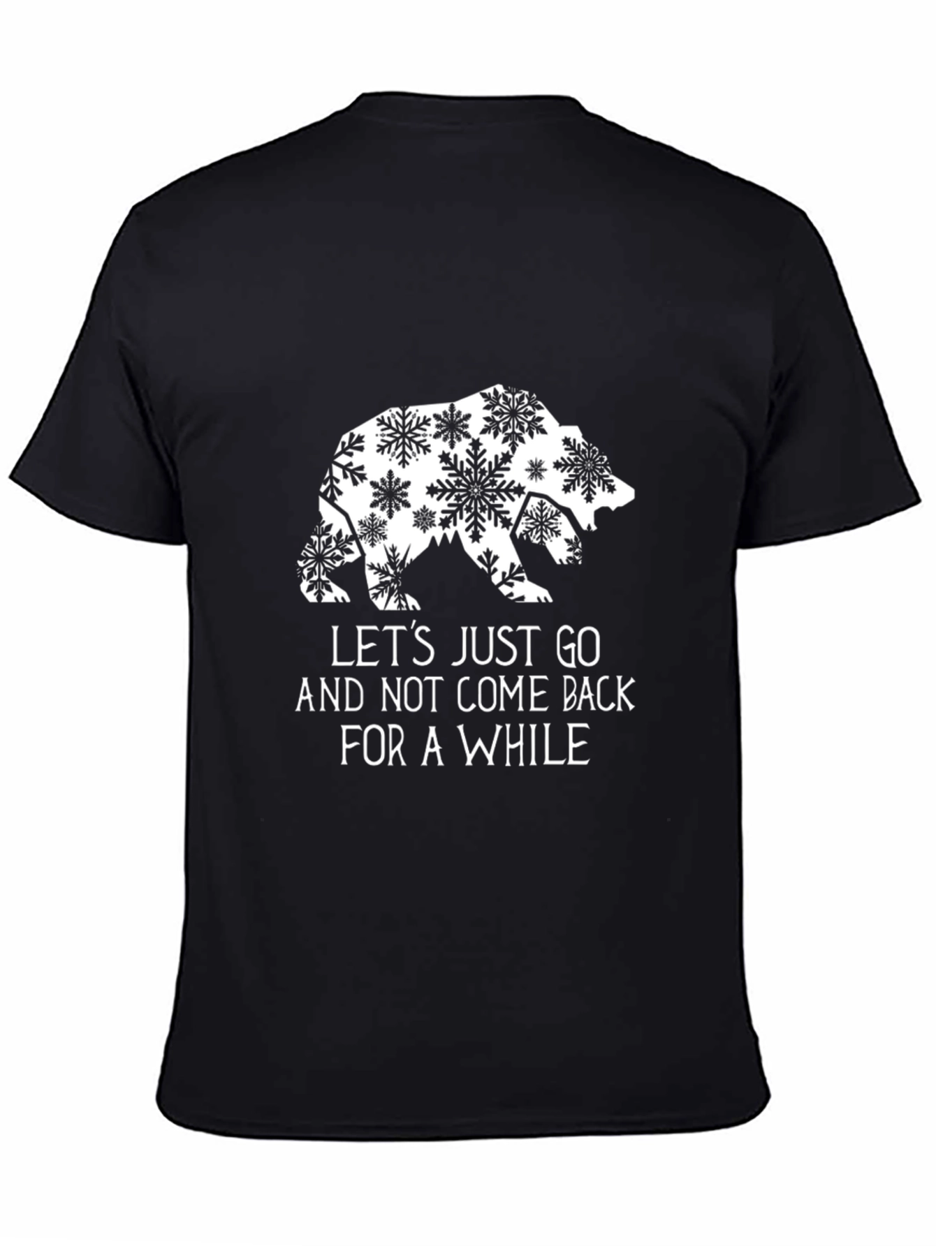 Bear Snowflake Graphic Tee - Lets Just Go