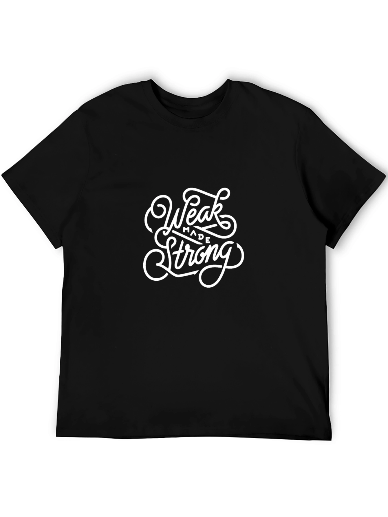 Weak Made Strong Black Graphic Tee