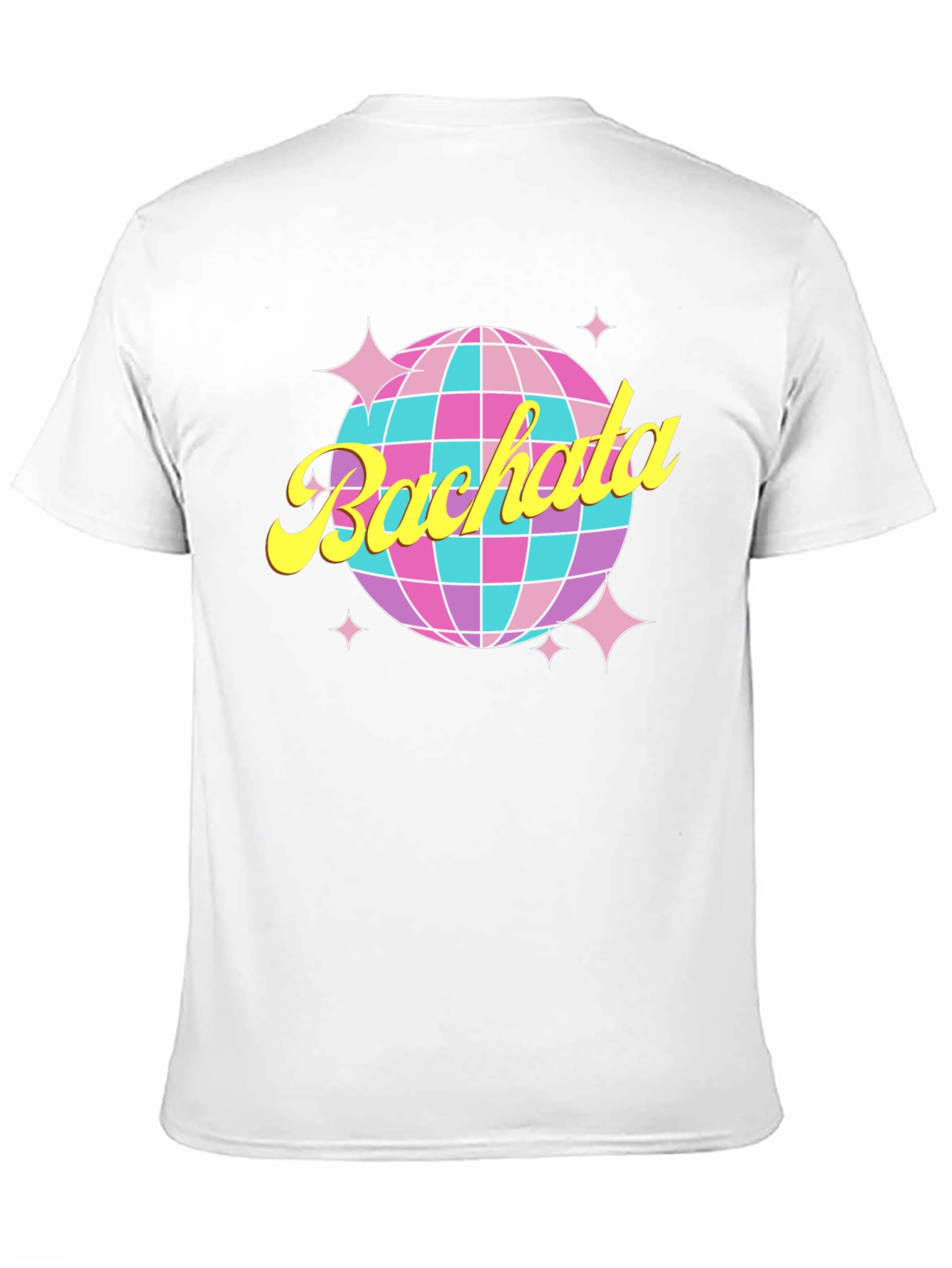 Bachata Disco Ball Graphic Tee - Retro Dance Shirt