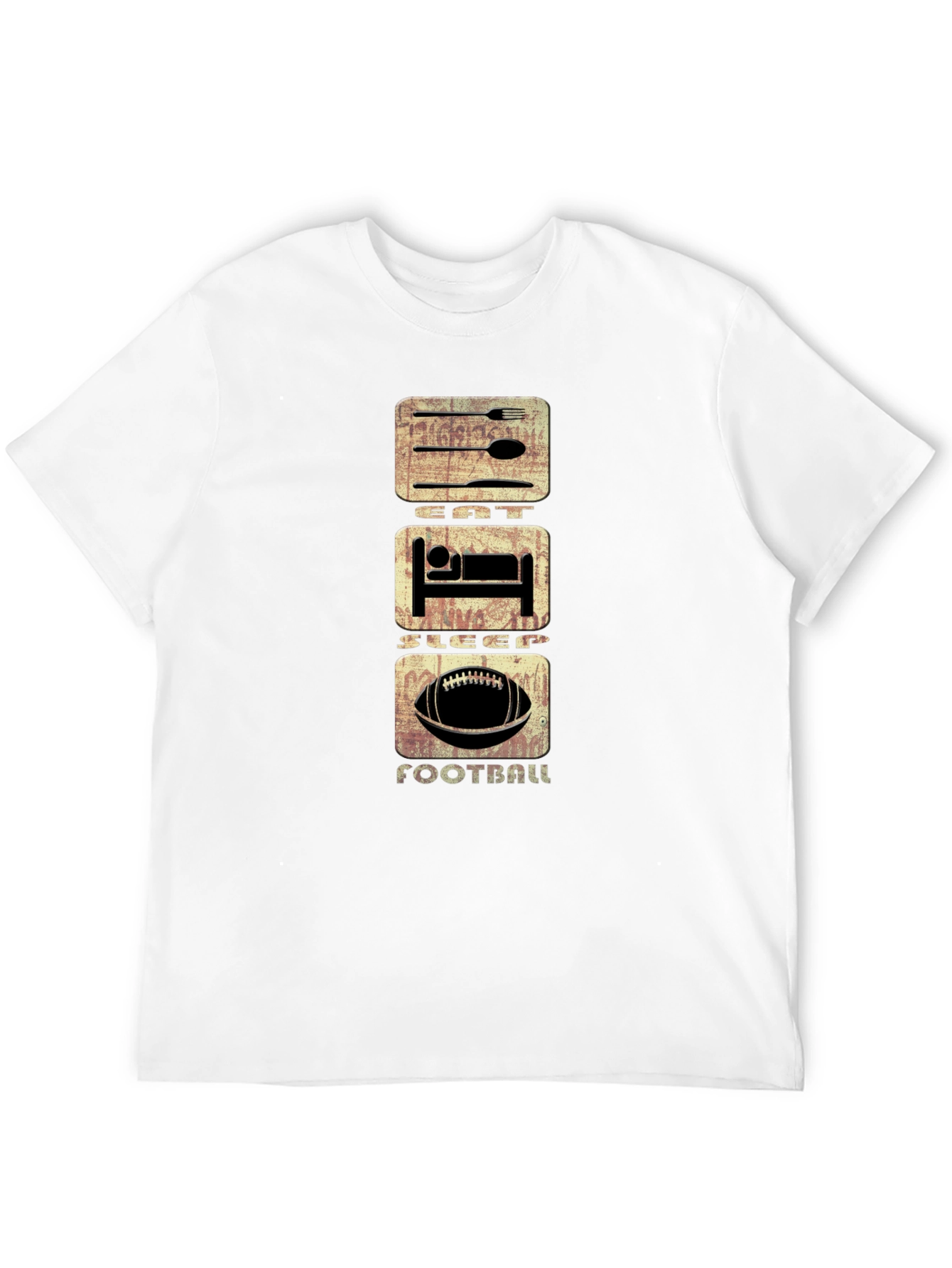 Eat Sleep Football T-Shirt | Casual Graphic Tee