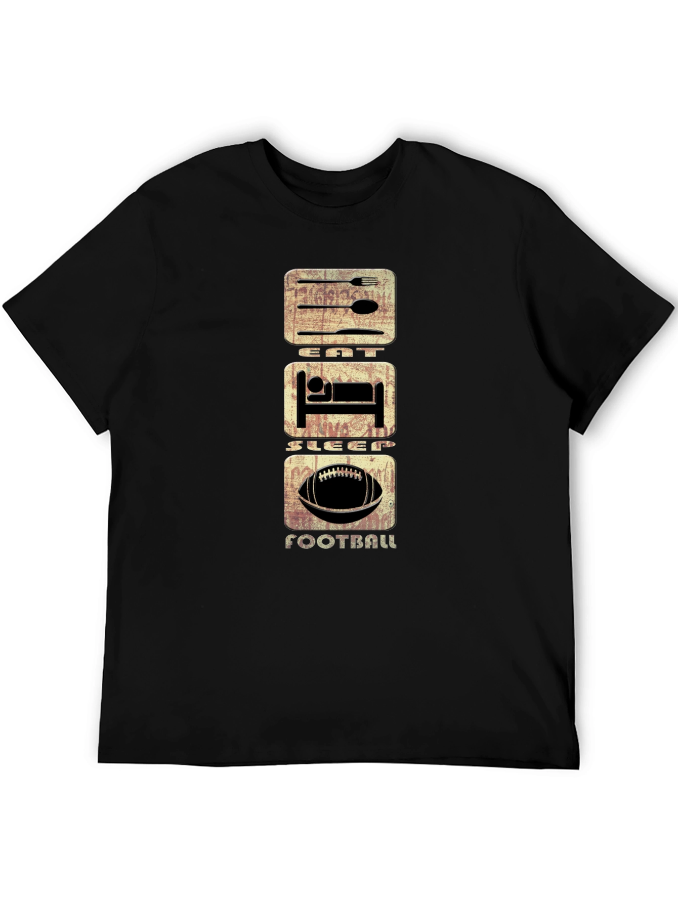 Eat Sleep Football T-Shirt | Casual Graphic Tee