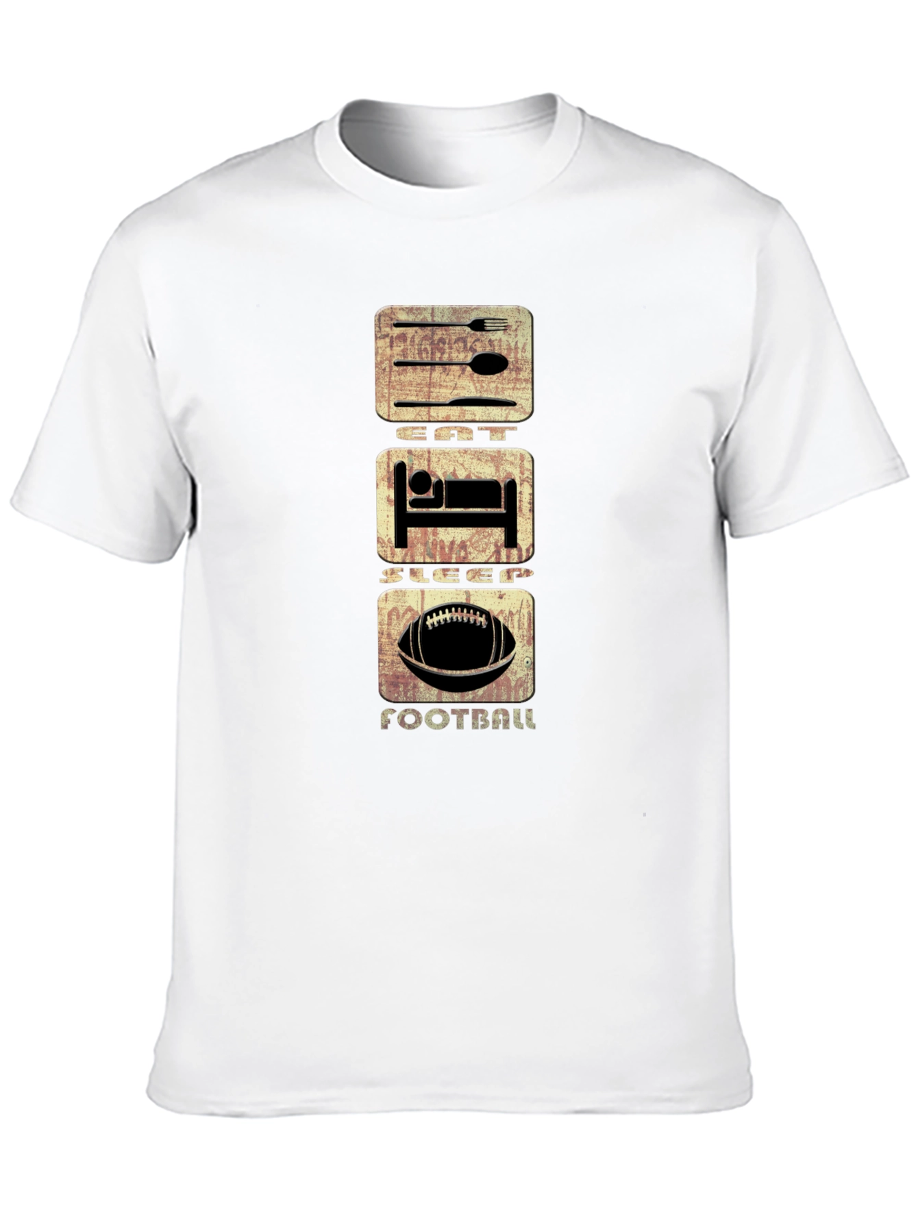Eat Sleep Football T-Shirt | Casual Graphic Tee