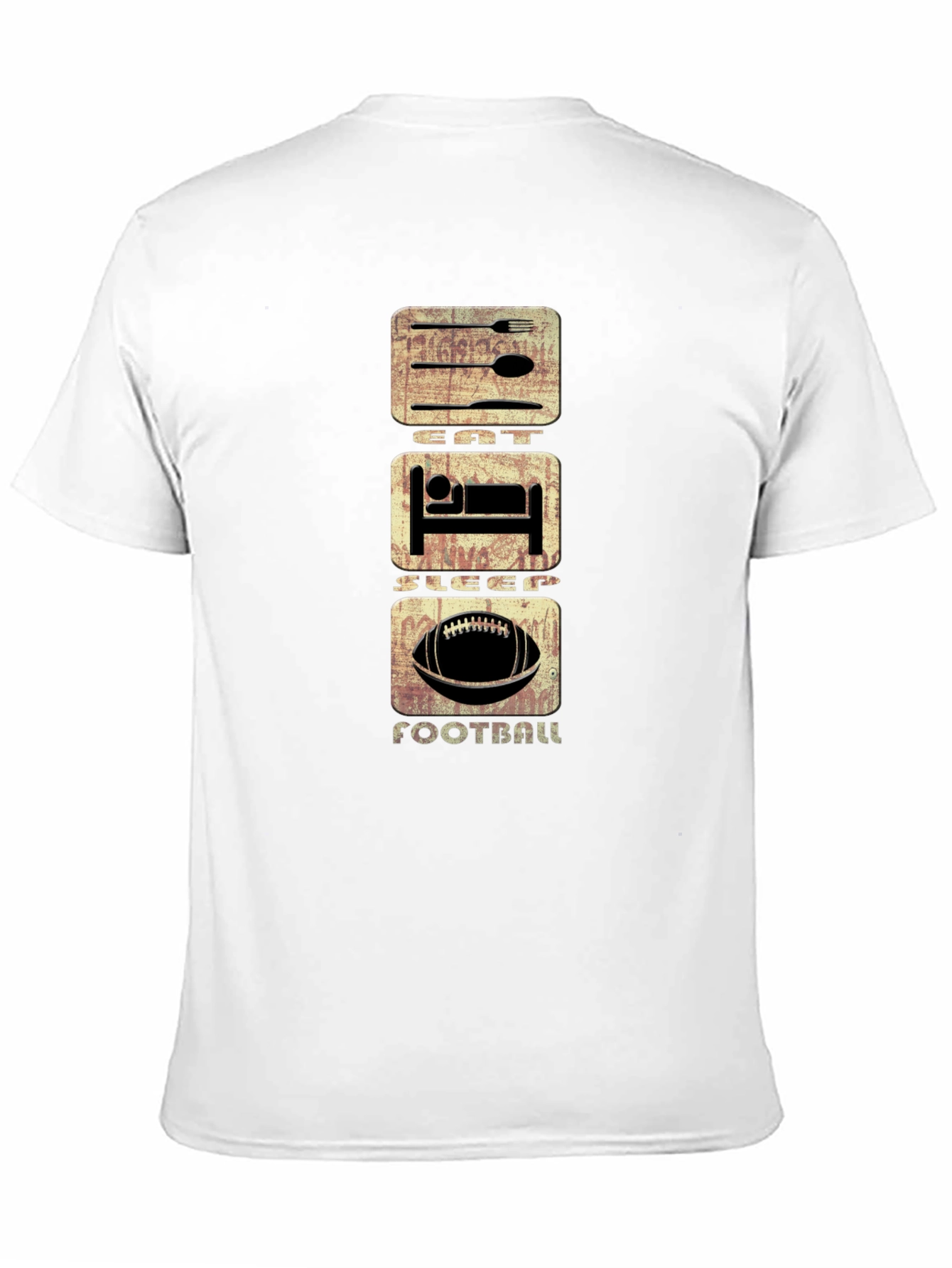 Eat Sleep Football T-Shirt | Casual Graphic Tee