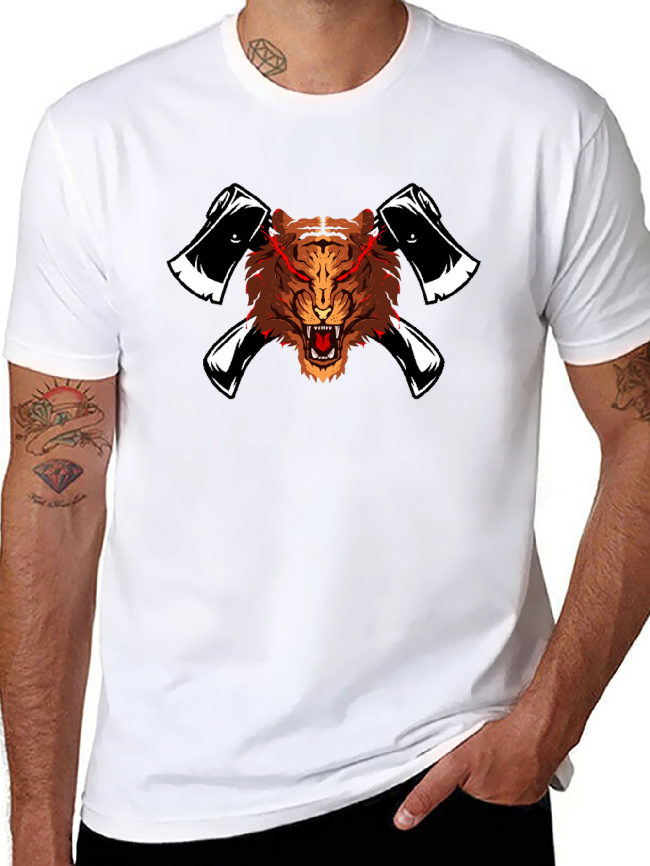 Tiger & Axe Graphic T-Shirt