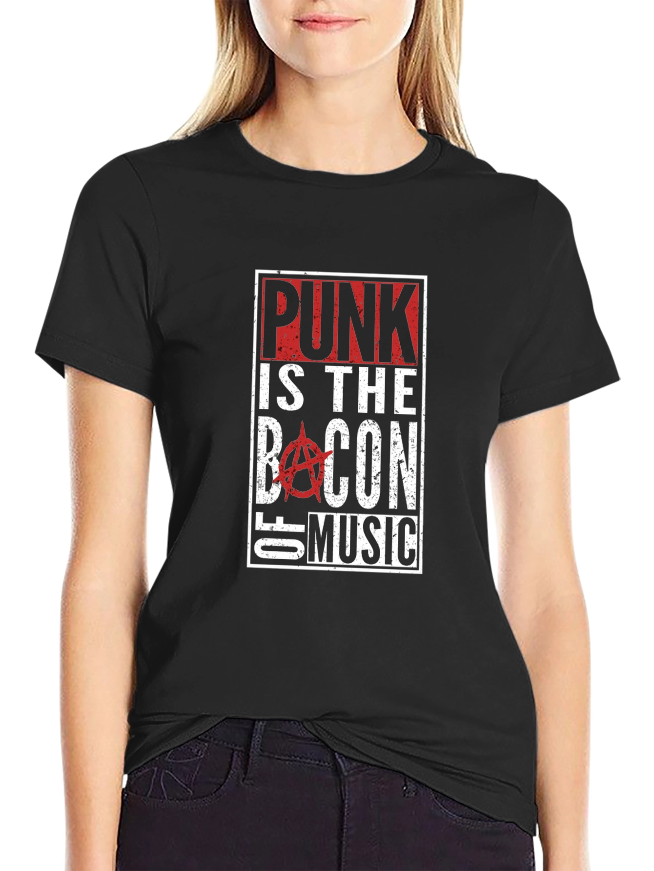 Punk Is The Bacon Of Music Graphic T-Shirt