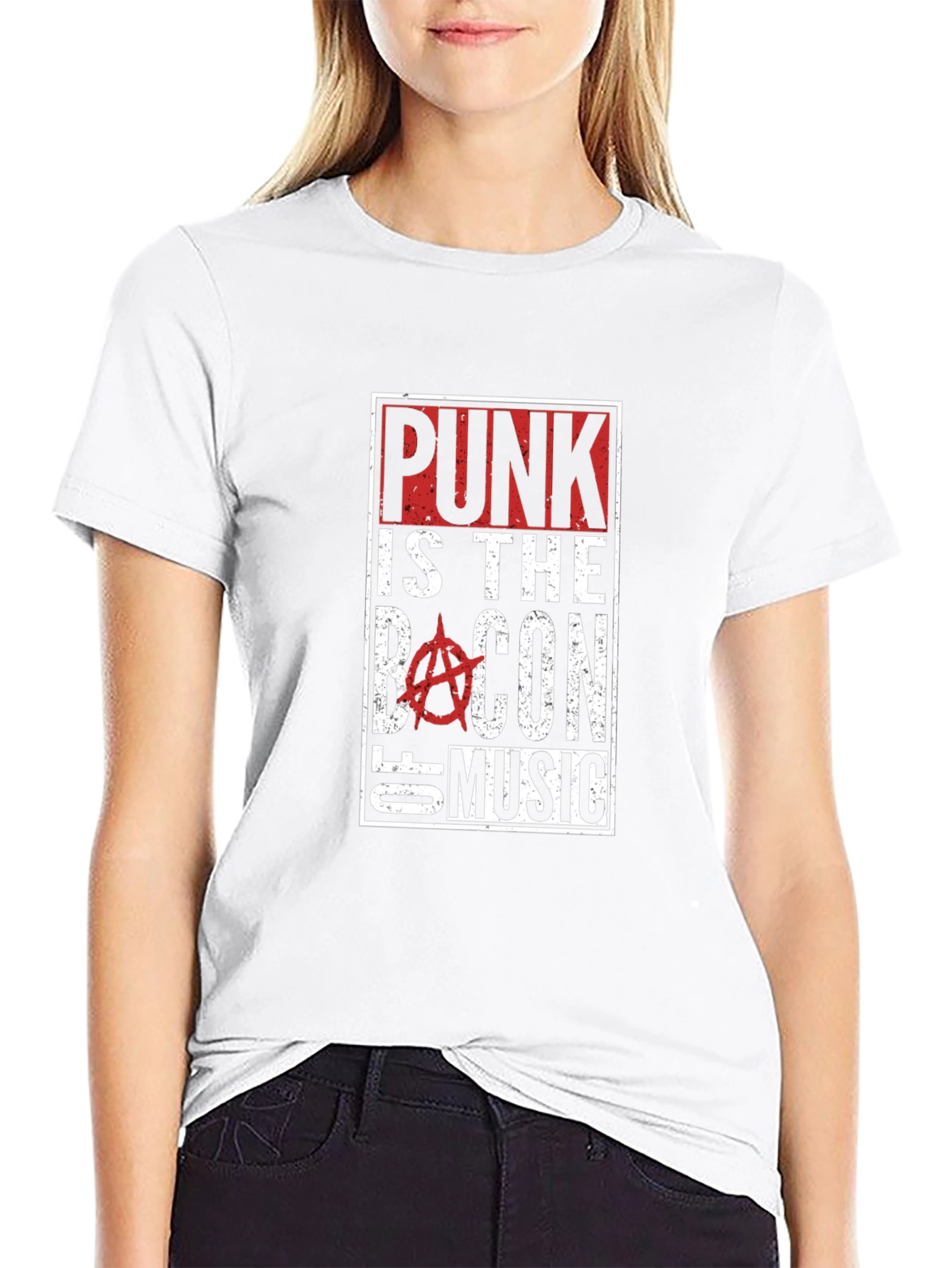 Punk Is The Bacon Of Music Graphic T-Shirt