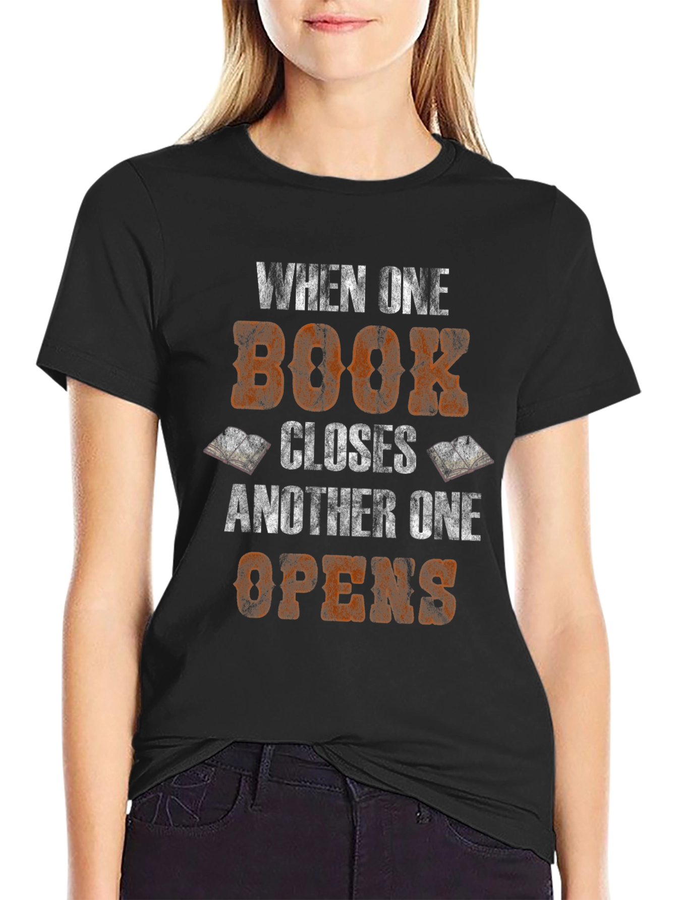 Book Lover T-Shirt - When One Book Closes...