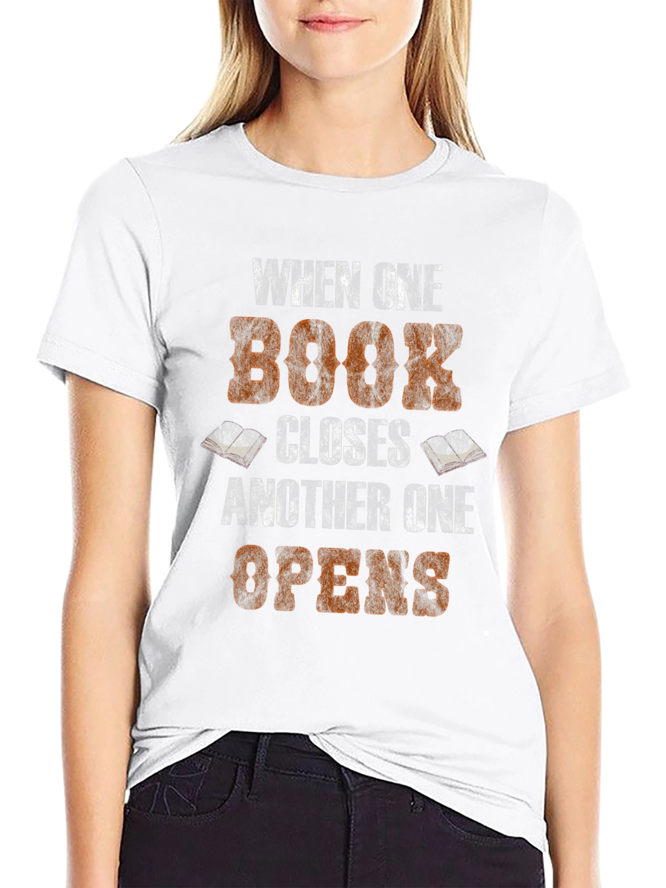 Book Lover T-Shirt - When One Book Closes...