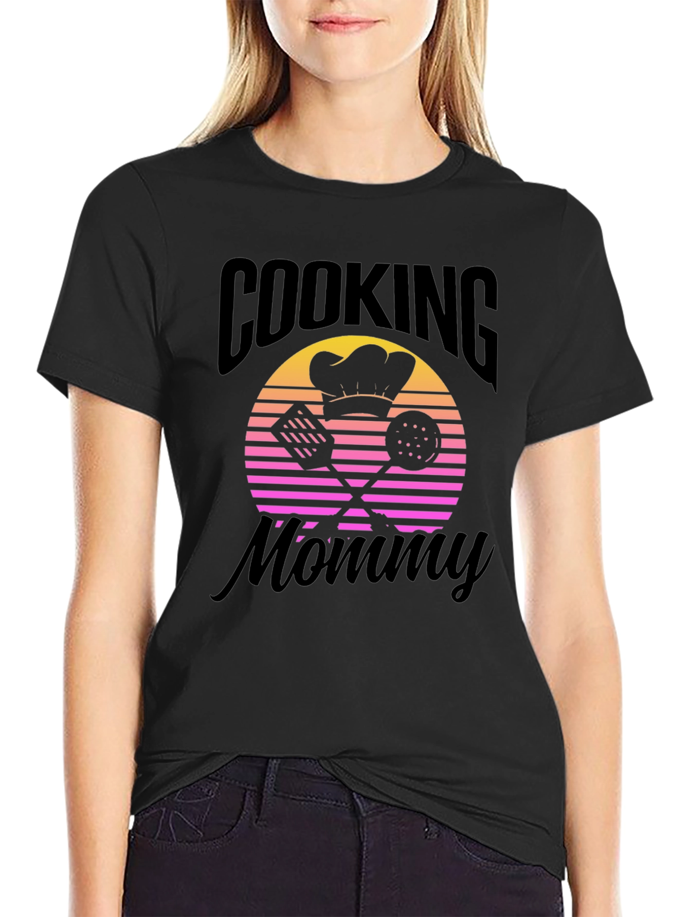 Cooking Mommy Retro Sunset Graphic Tee