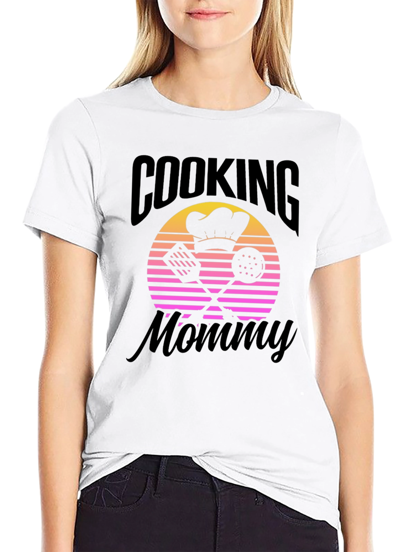 Cooking Mommy Retro Sunset Graphic Tee