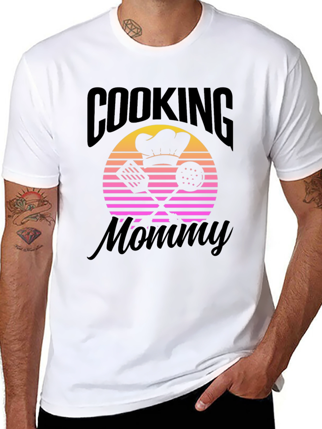Cooking Mommy Retro Sunset Graphic Tee