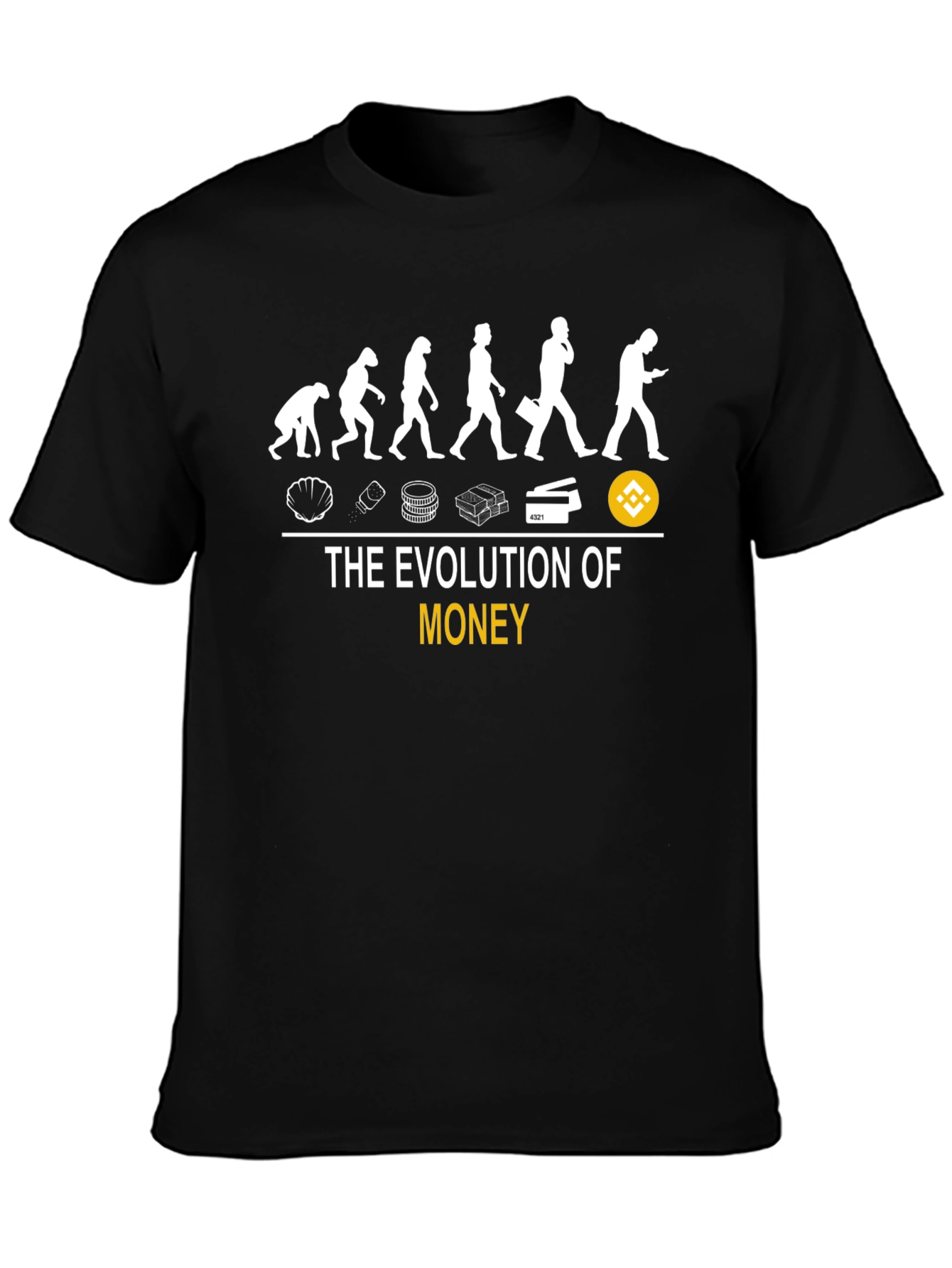 Evolution of Money T-Shirt - Crypto Binance