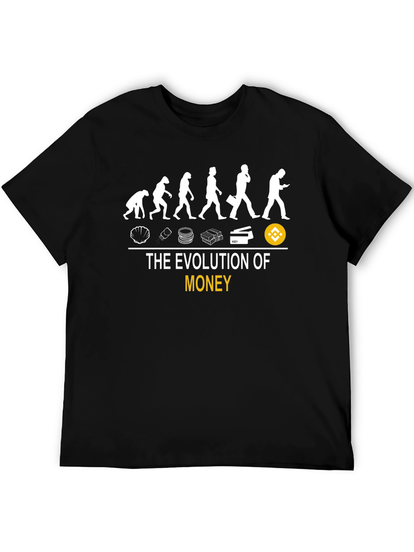 Evolution of Money T-Shirt - Crypto Binance