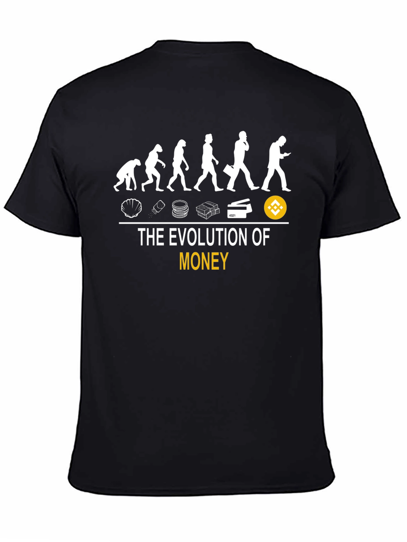 Evolution of Money T-Shirt - Crypto Binance