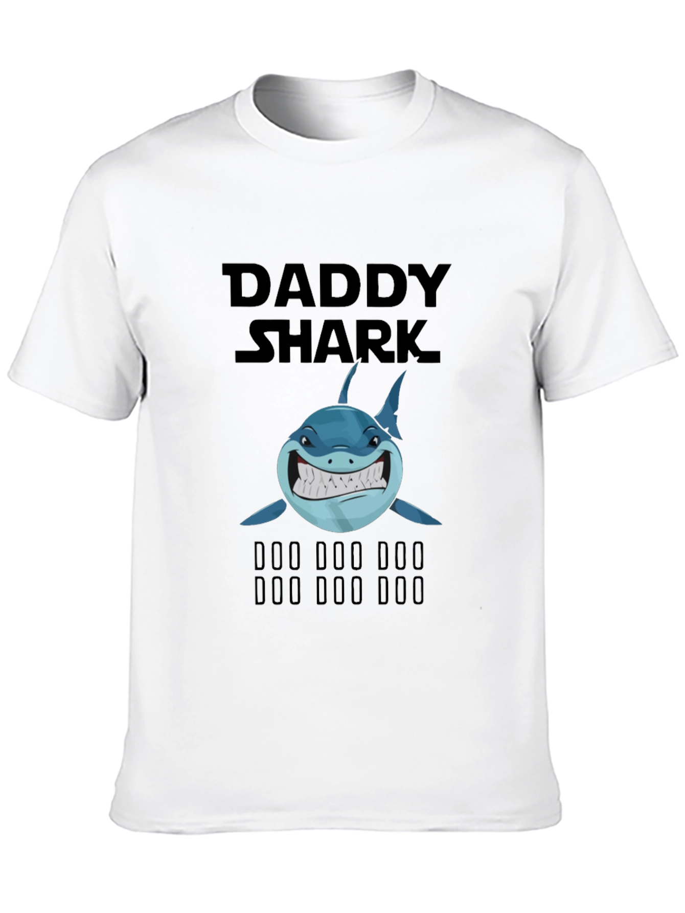 Daddy Shark Graphic Tee - Fun Family Apparel