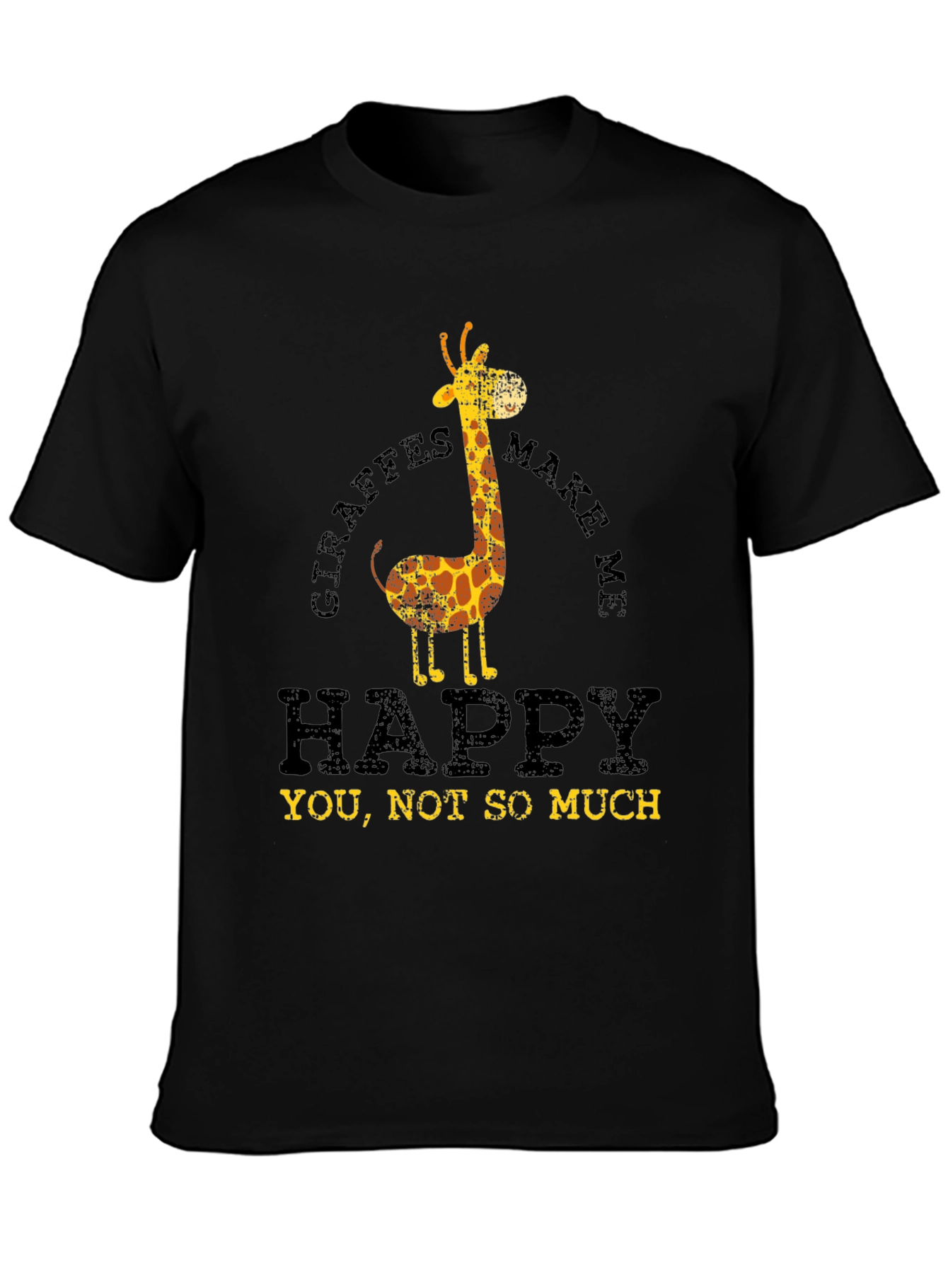 Giraffes Make Me Happy Graphic T-Shirt