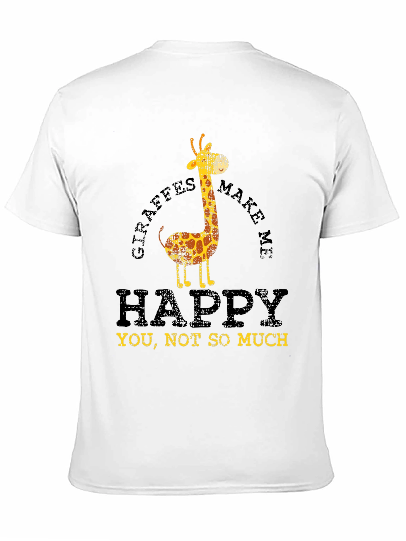 Giraffes Make Me Happy Graphic T-Shirt