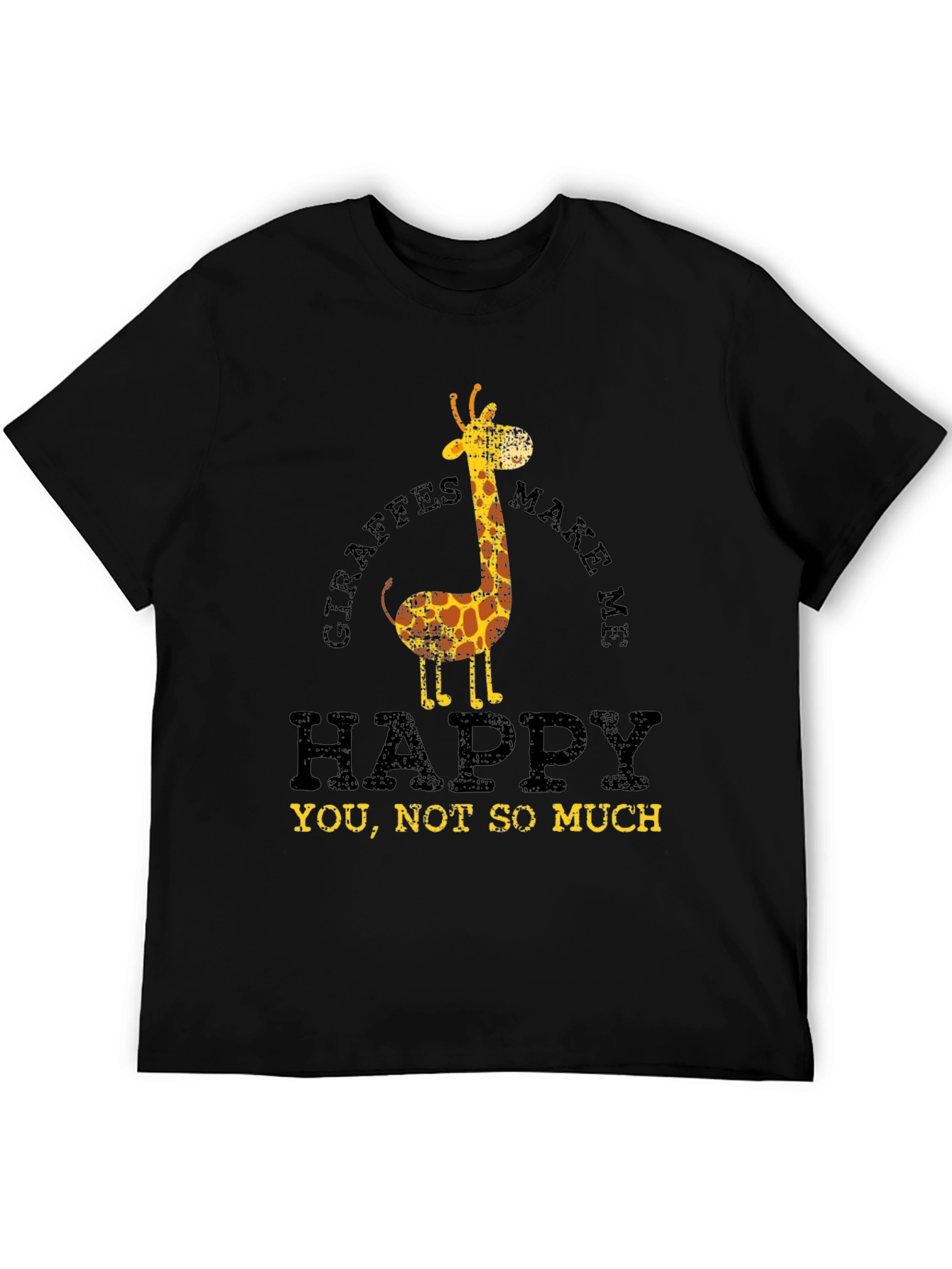 Giraffes Make Me Happy Graphic T-Shirt