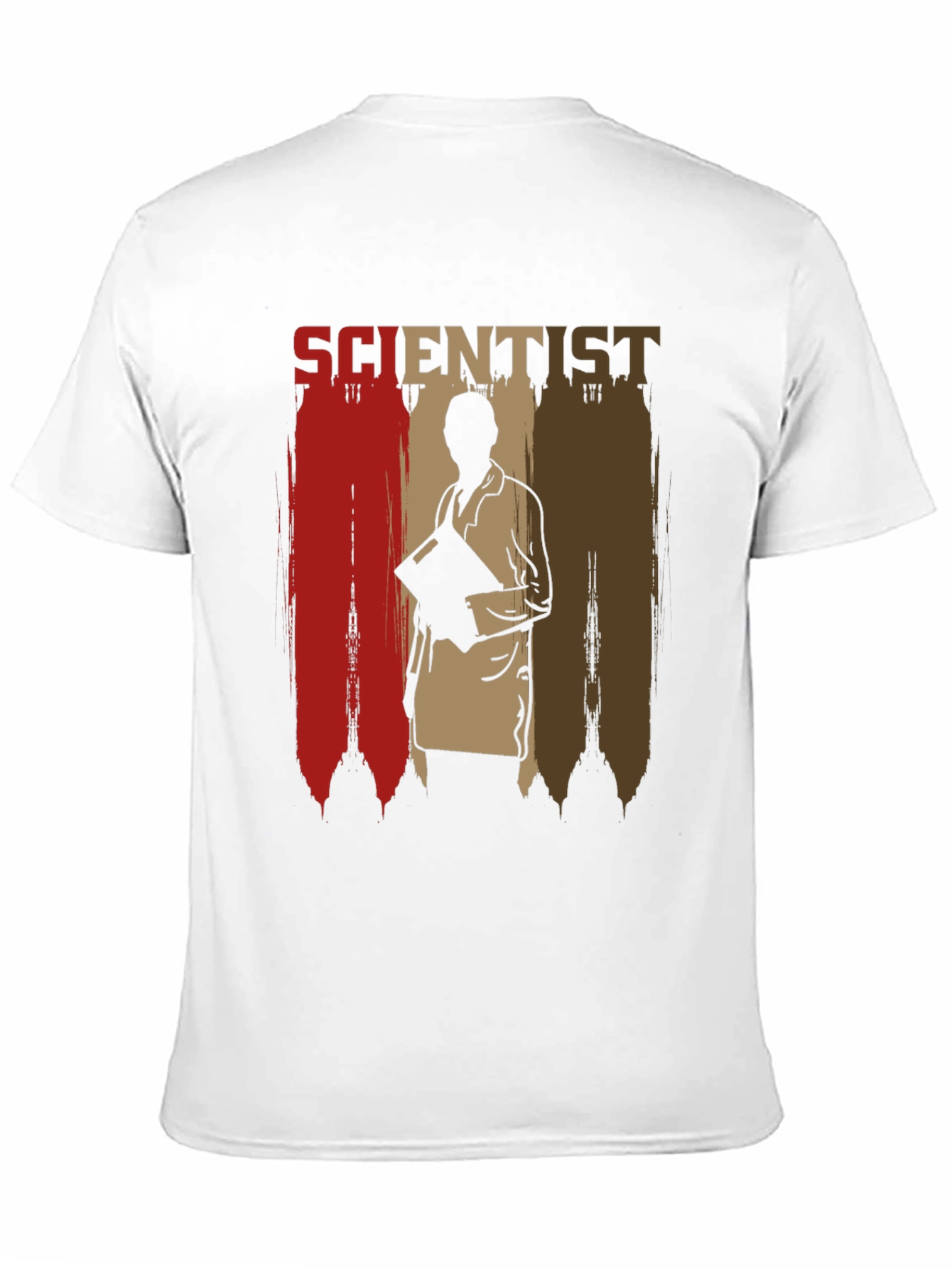 Scientist Graphic Print Mens Black T-Shirt