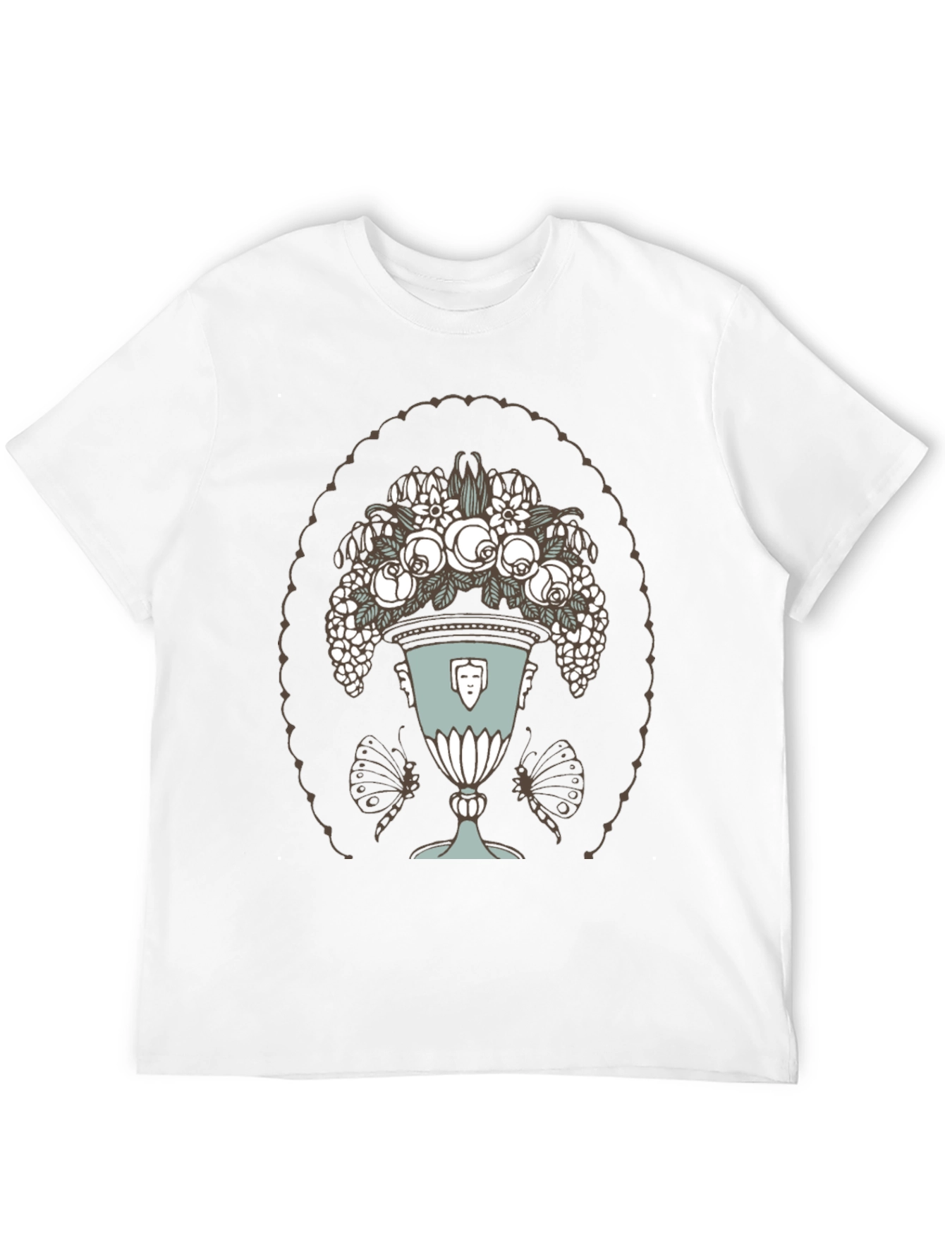 Floral Vase Graphic T-Shirt