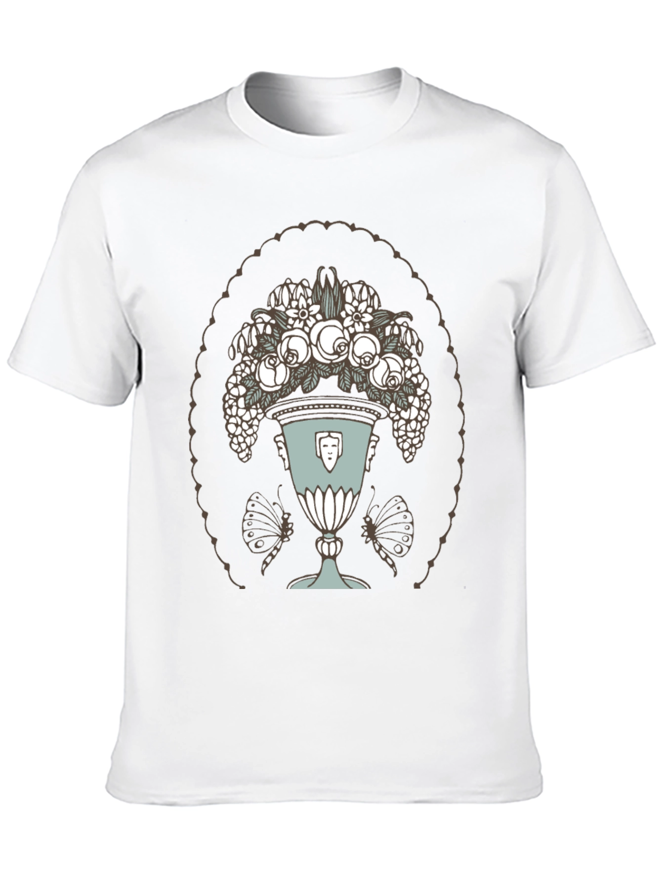 Floral Vase Graphic T-Shirt