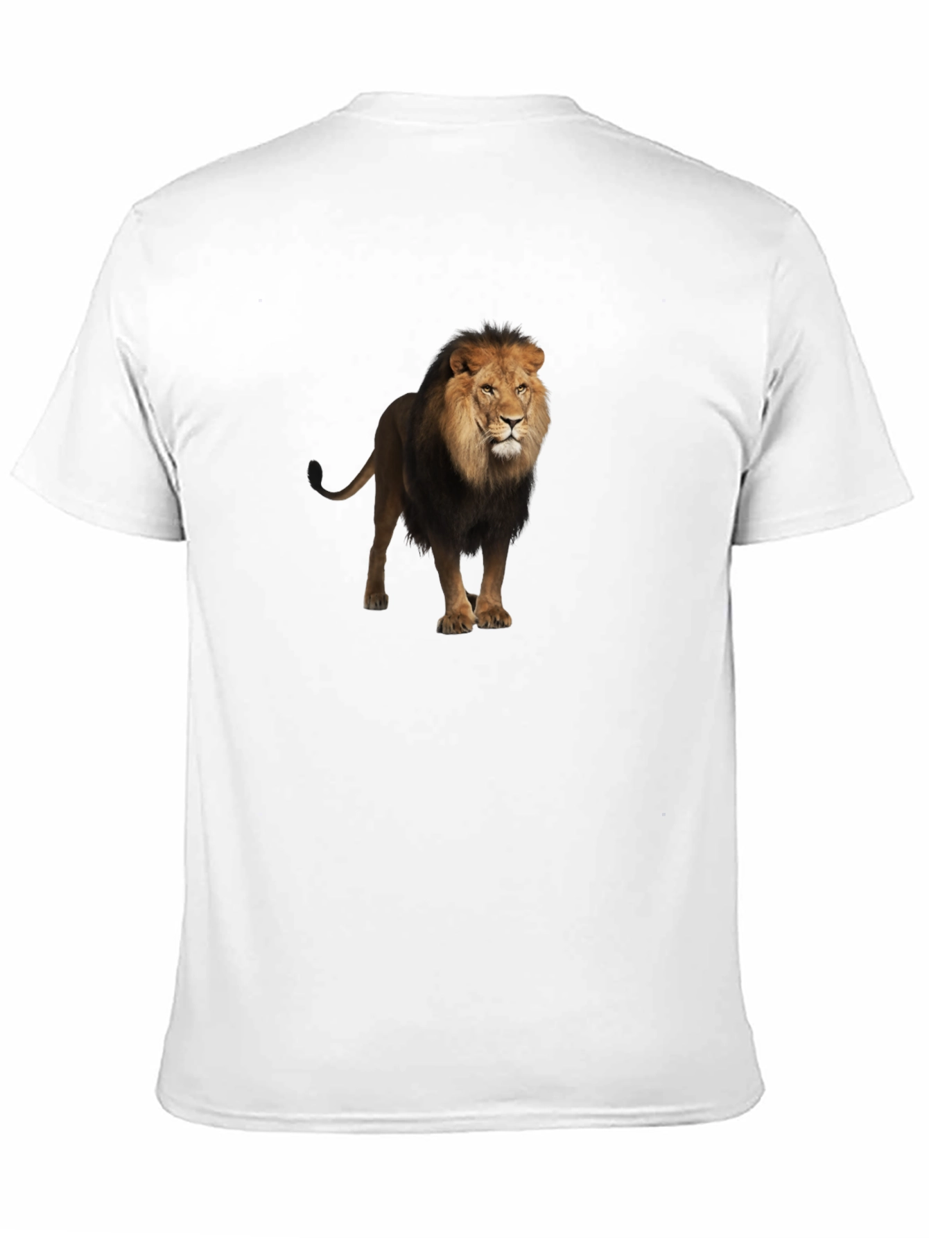 Lion Graphic Black T-Shirt for Men