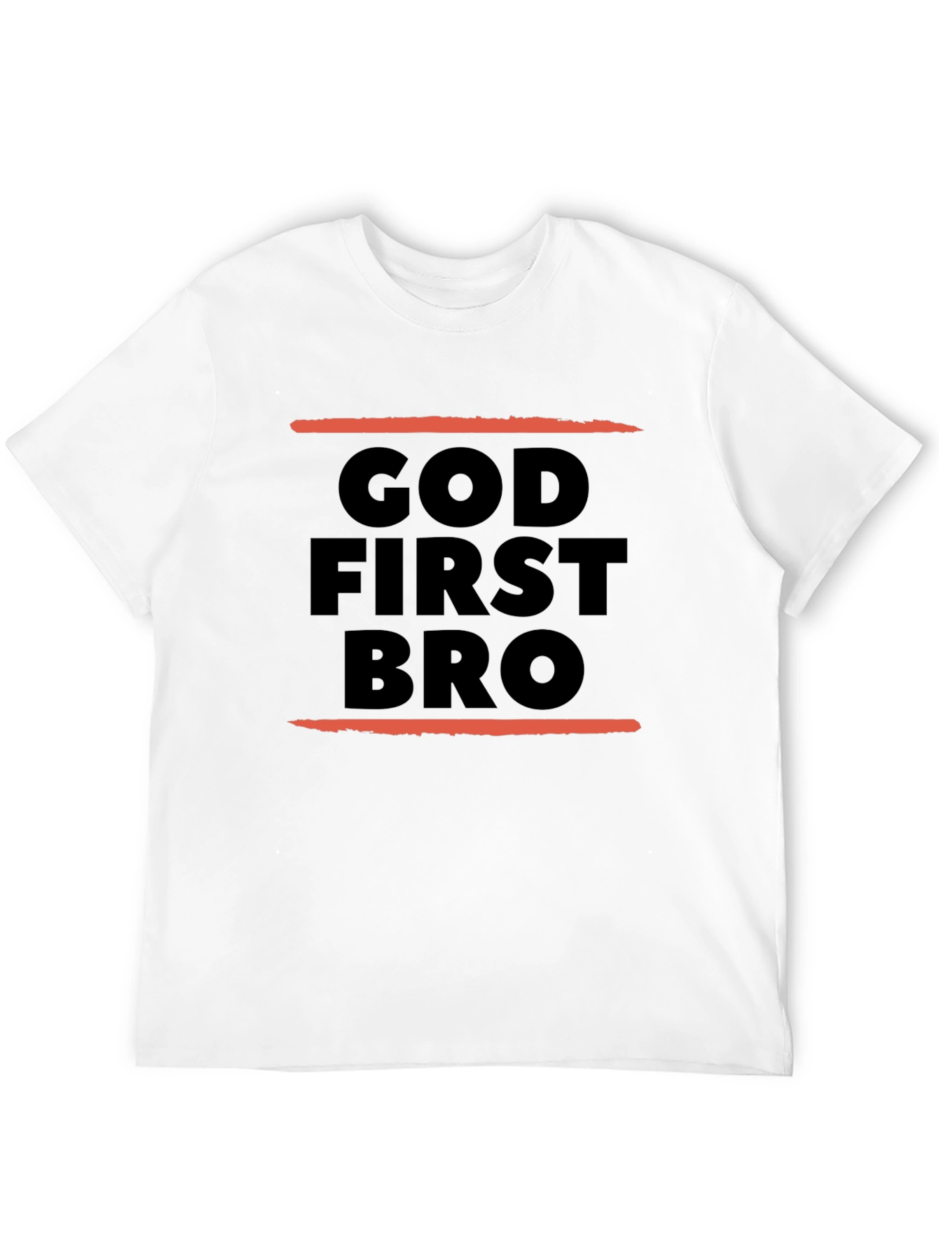 God First Bro Black Graphic Tee