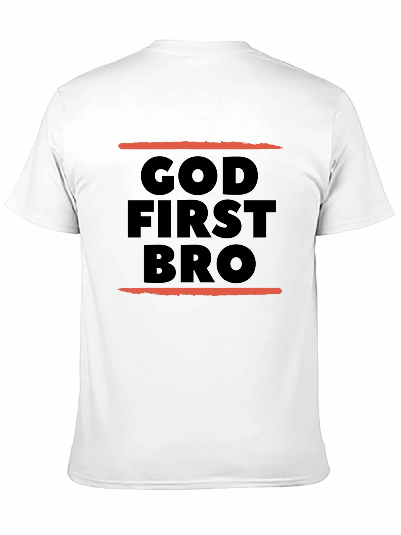 God First Bro Black Graphic Tee