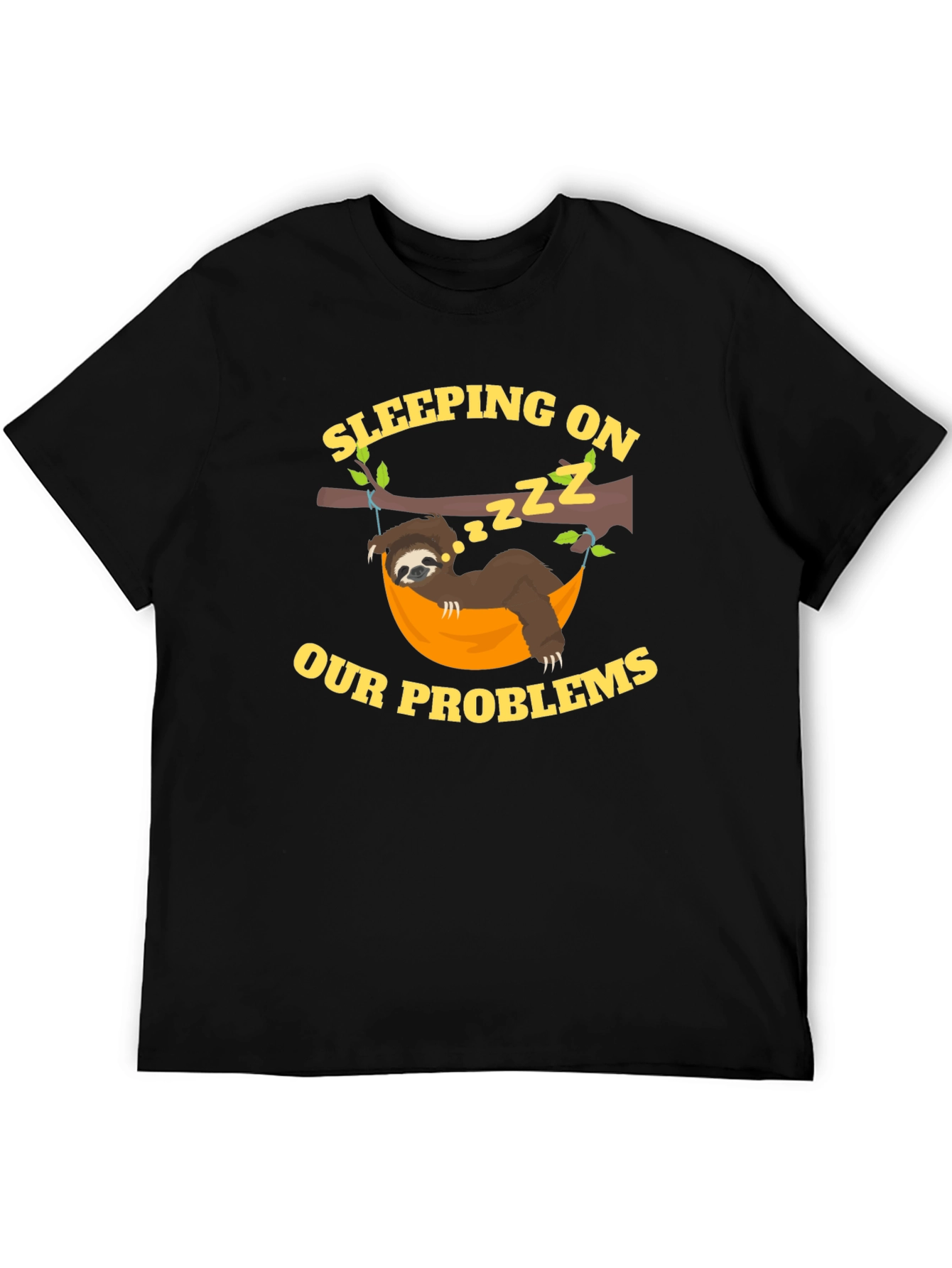 Sleeping on Our Problems Sloth Graphic Tee