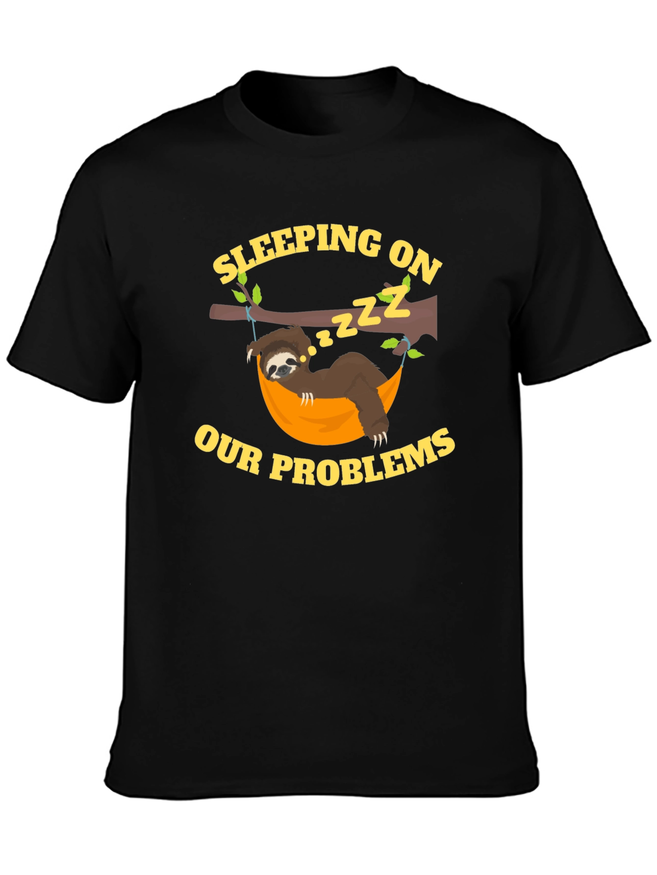 Sleeping on Our Problems Sloth Graphic Tee