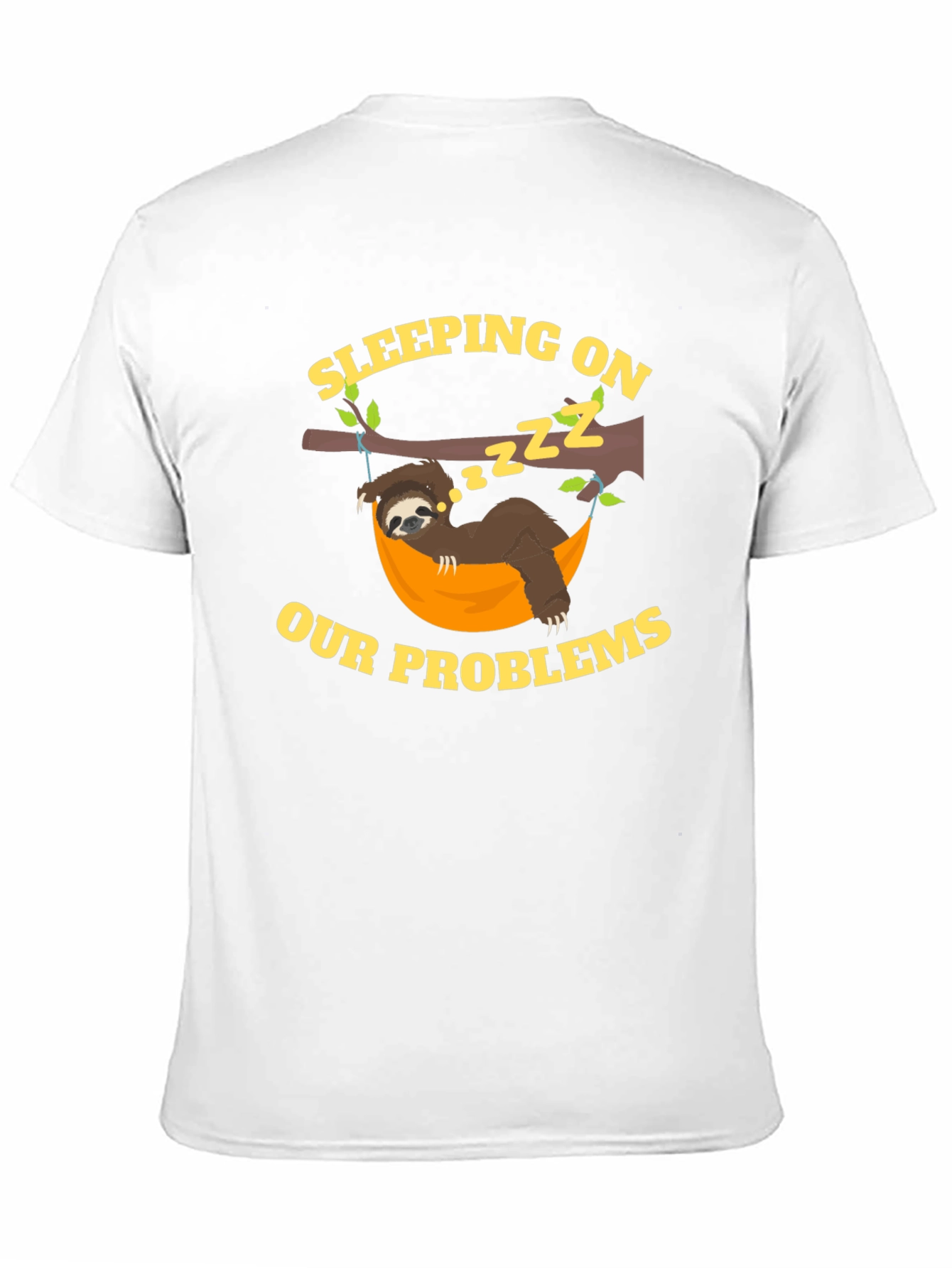 Sleeping on Our Problems Sloth Graphic Tee
