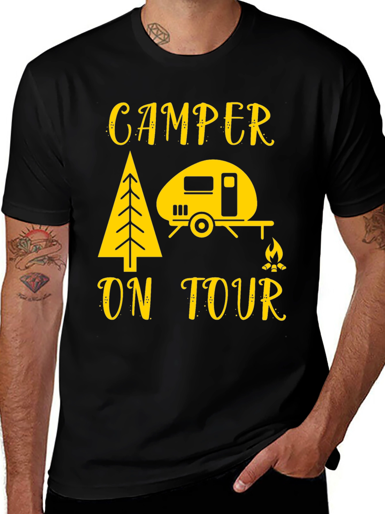 Camper On Tour T-Shirt - Camping Adventure Tee