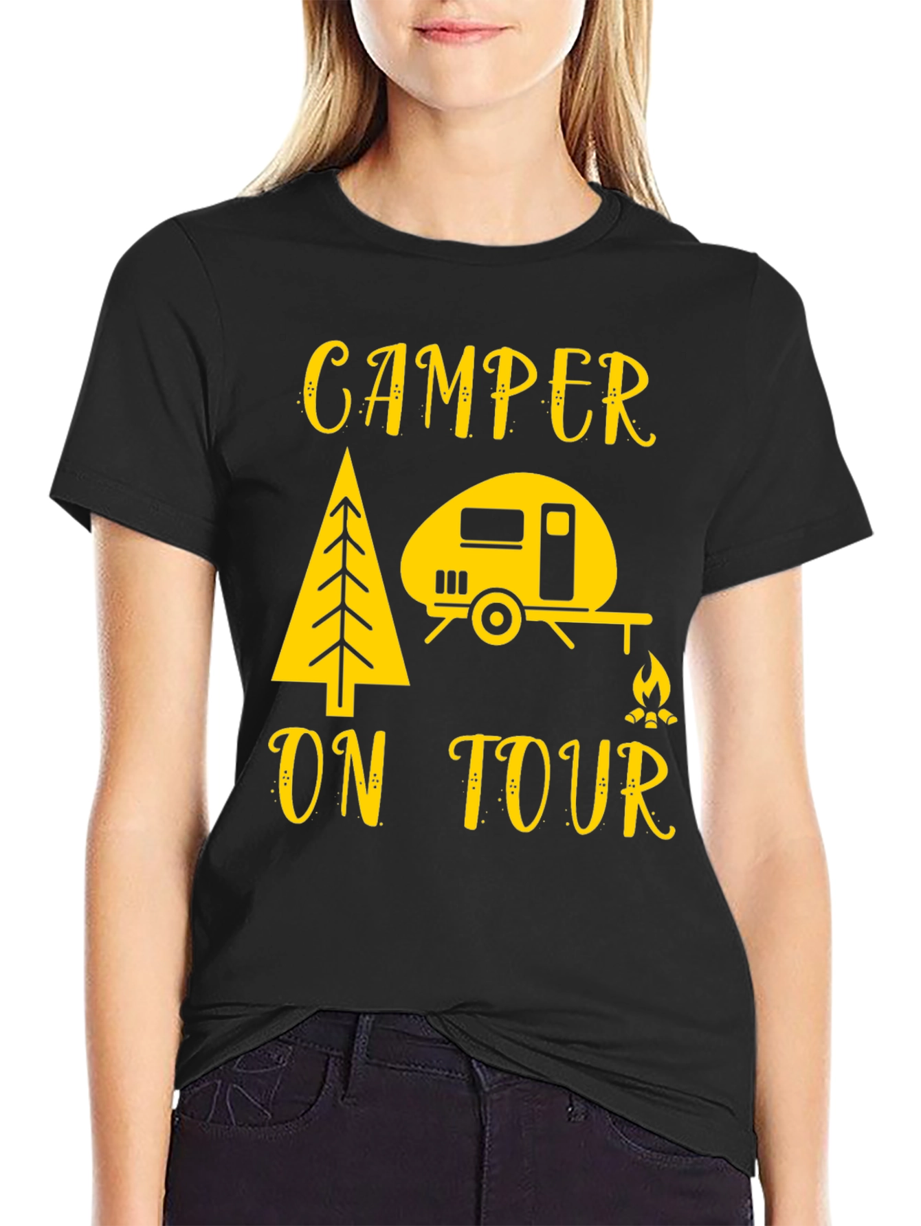 Camper On Tour T-Shirt - Camping Adventure Tee