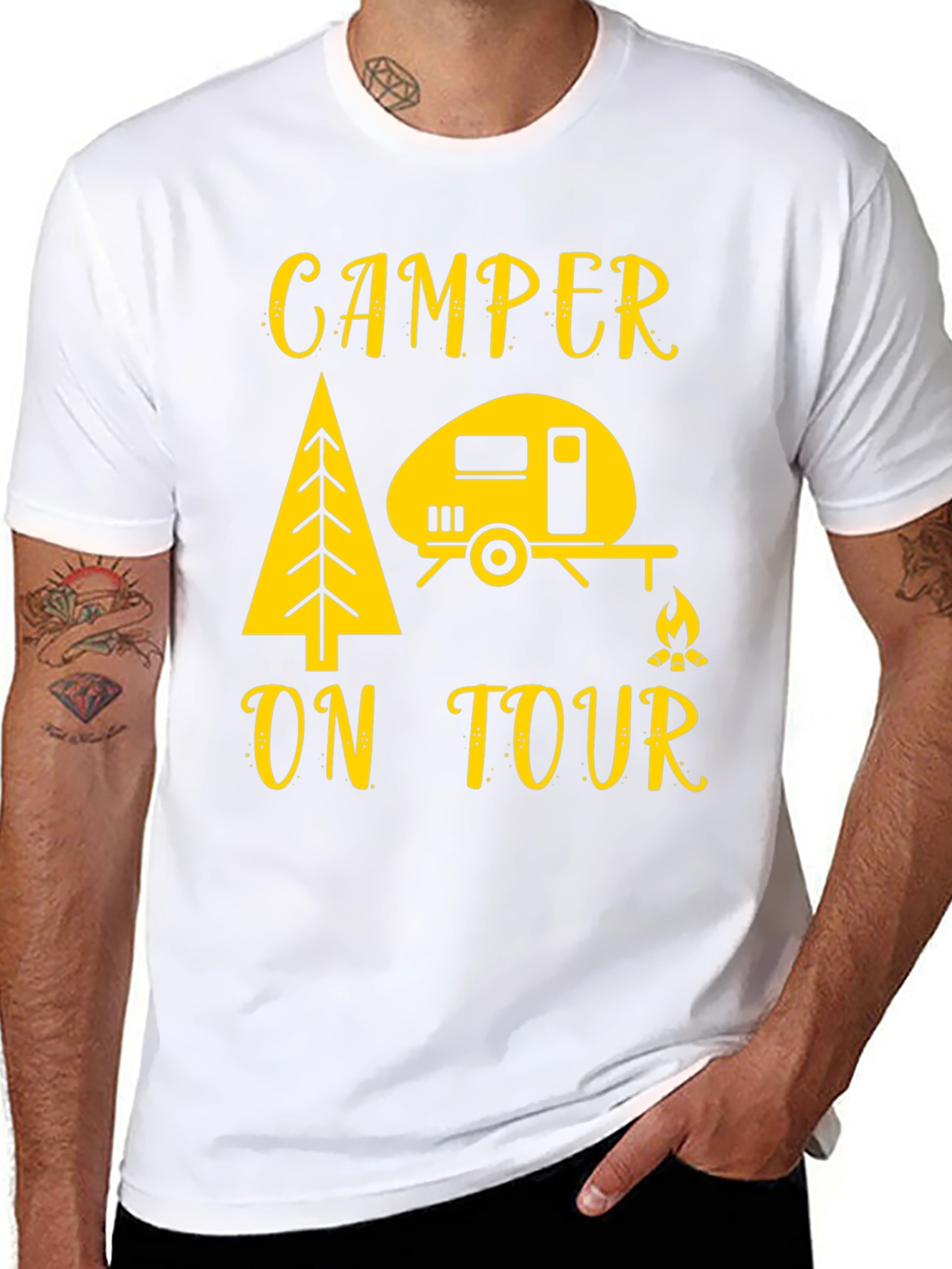 Camper On Tour T-Shirt - Camping Adventure Tee
