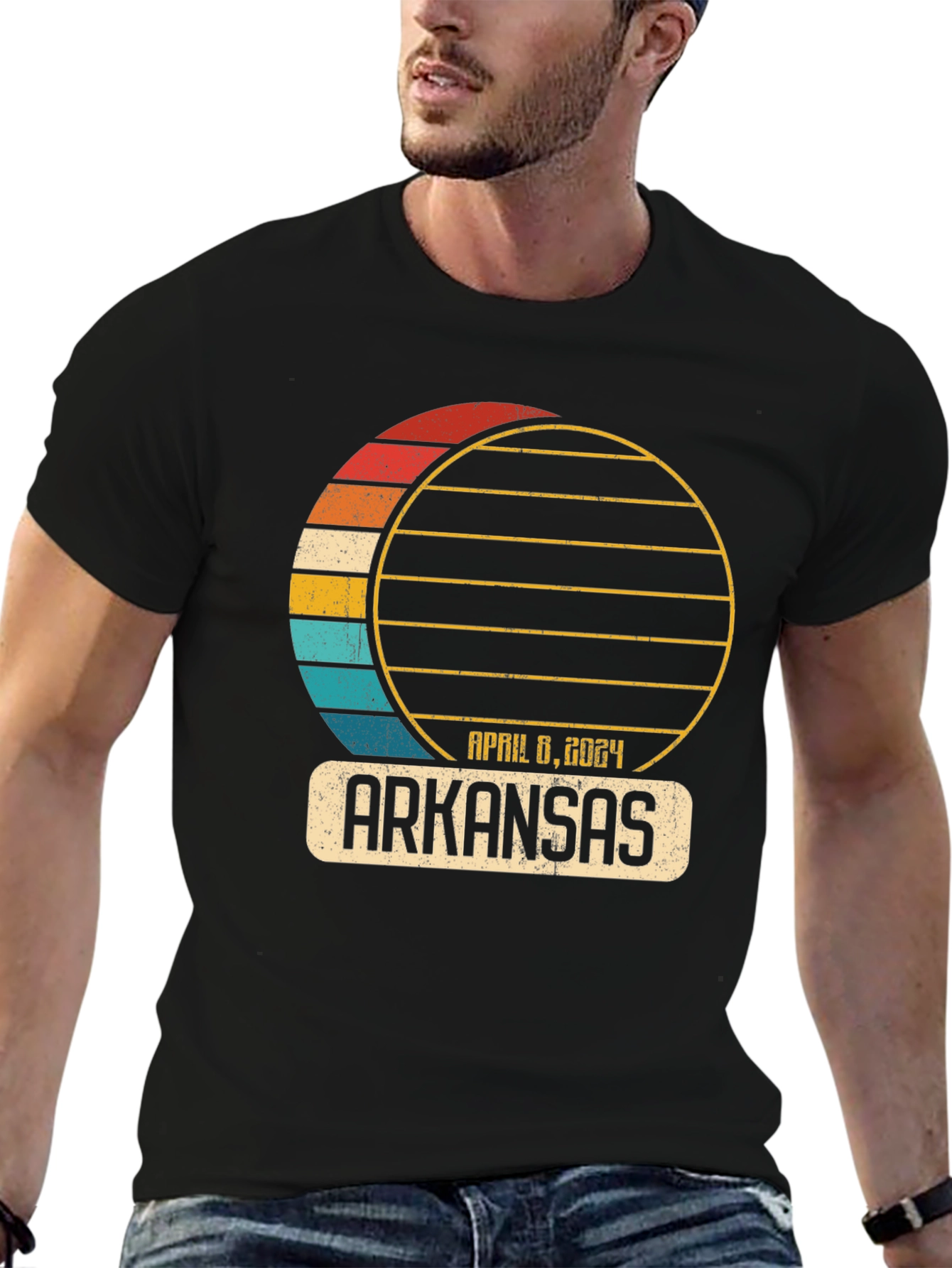 Arkansas April 8 2024 Eclipse T-Shirt