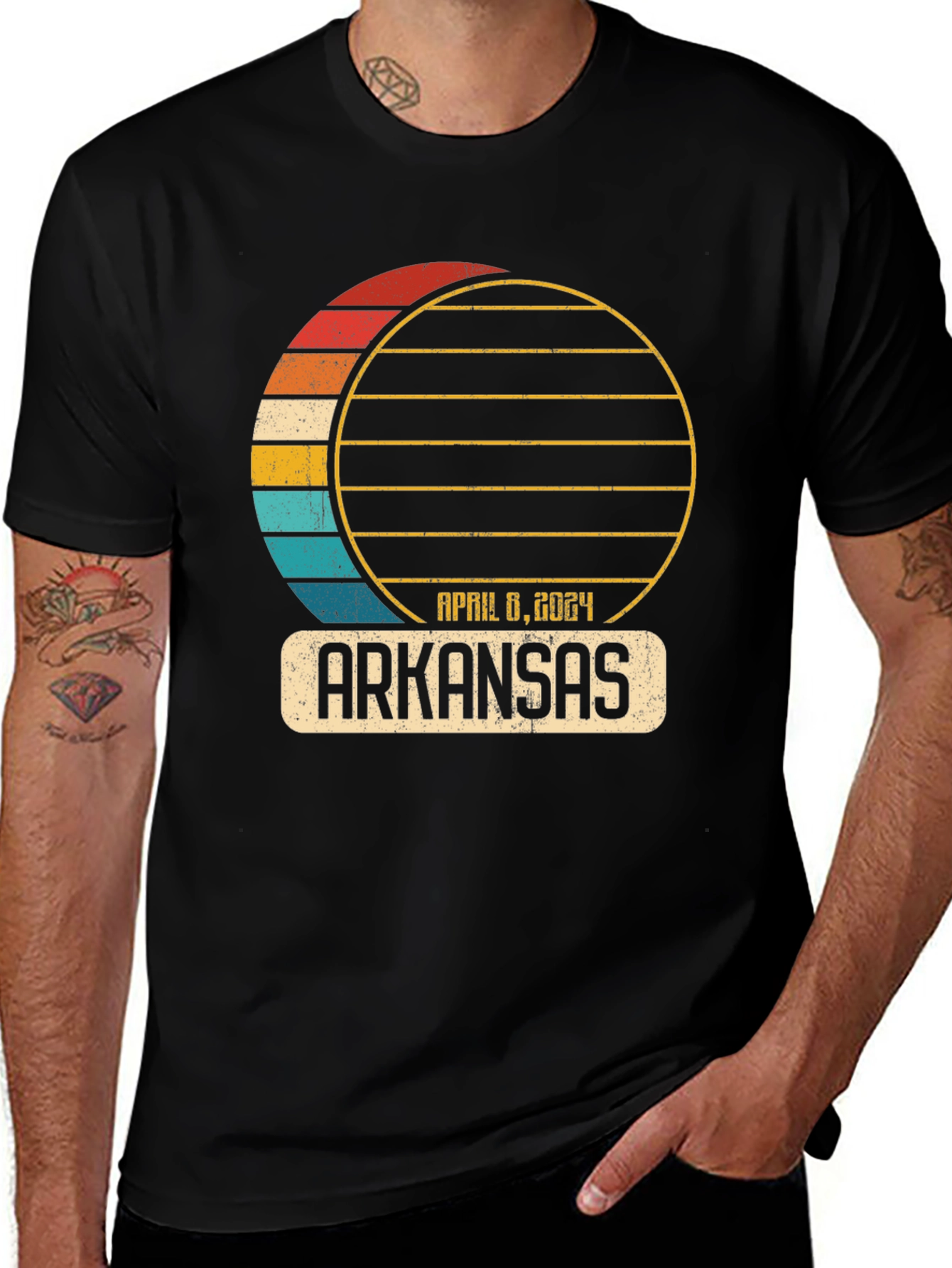 Arkansas April 8 2024 Eclipse T-Shirt