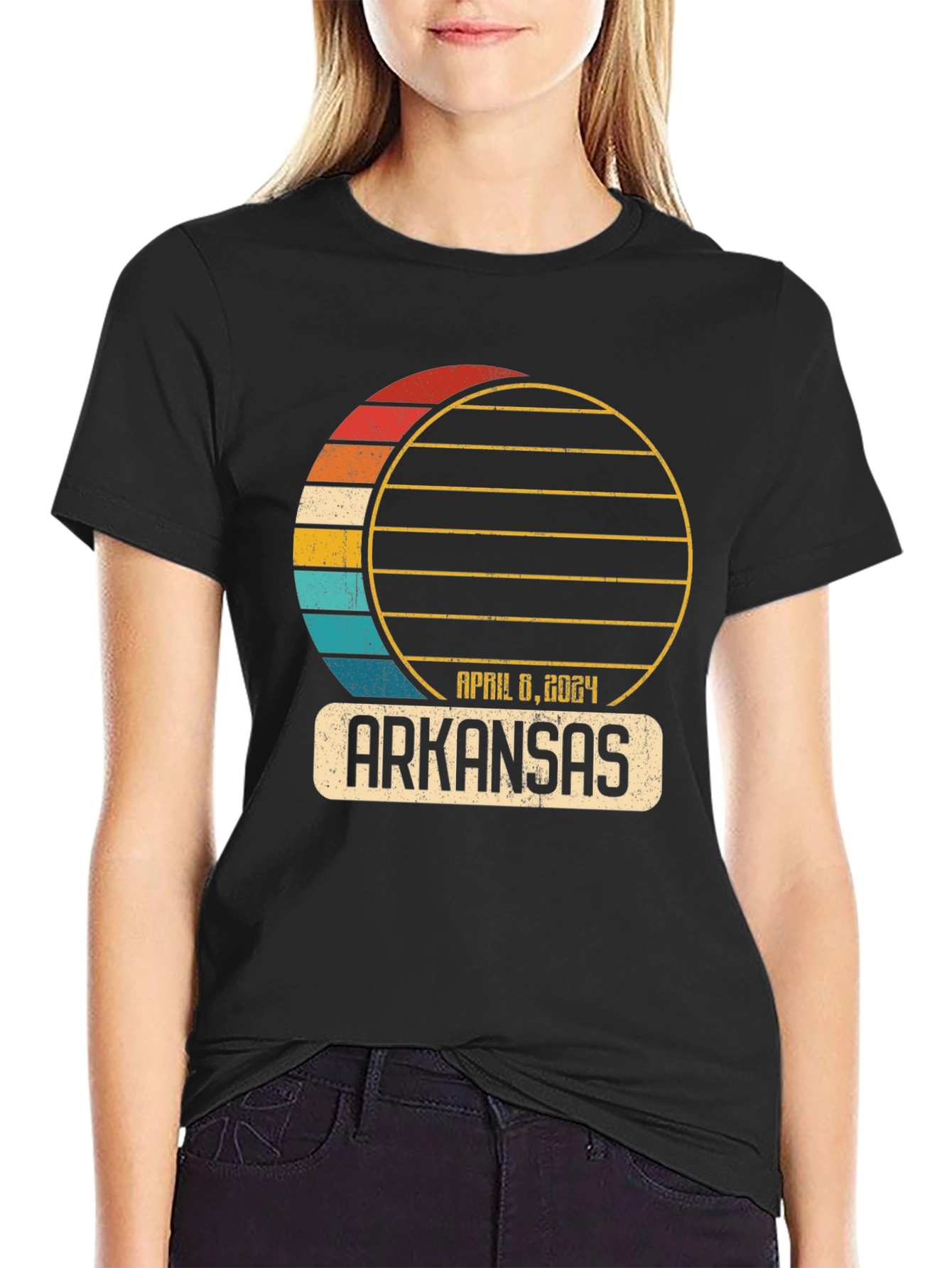 Arkansas April 8 2024 Eclipse T-Shirt