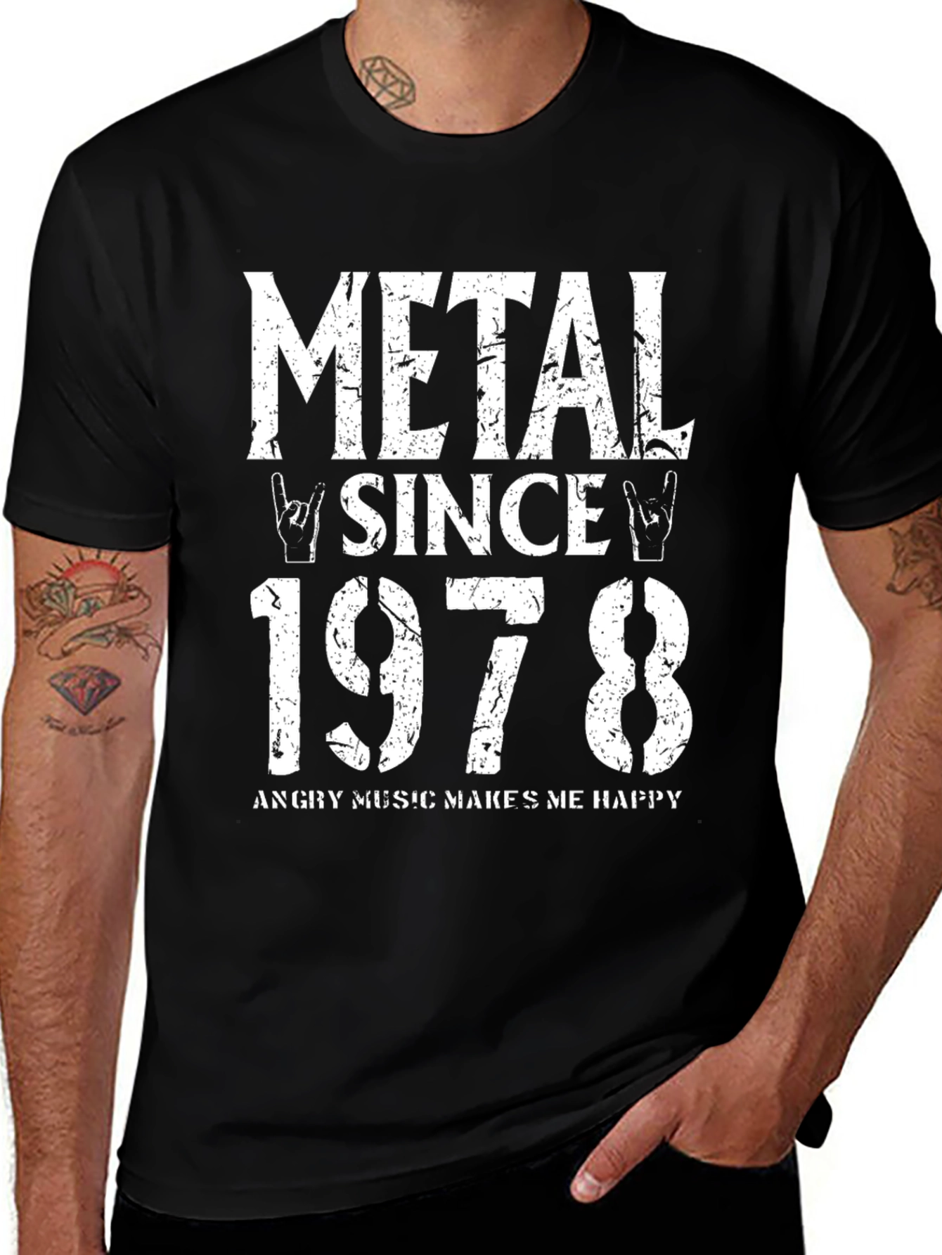 Metal Since 1978 Graphic T-Shirt - Rock Music Tee