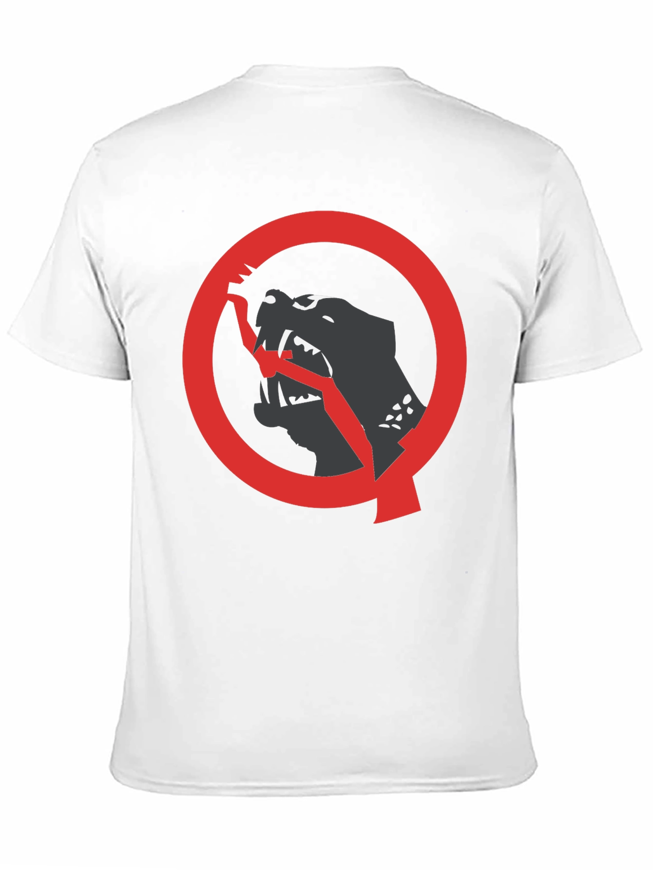 Bold Graphic Tee: Black Panther Circle Design